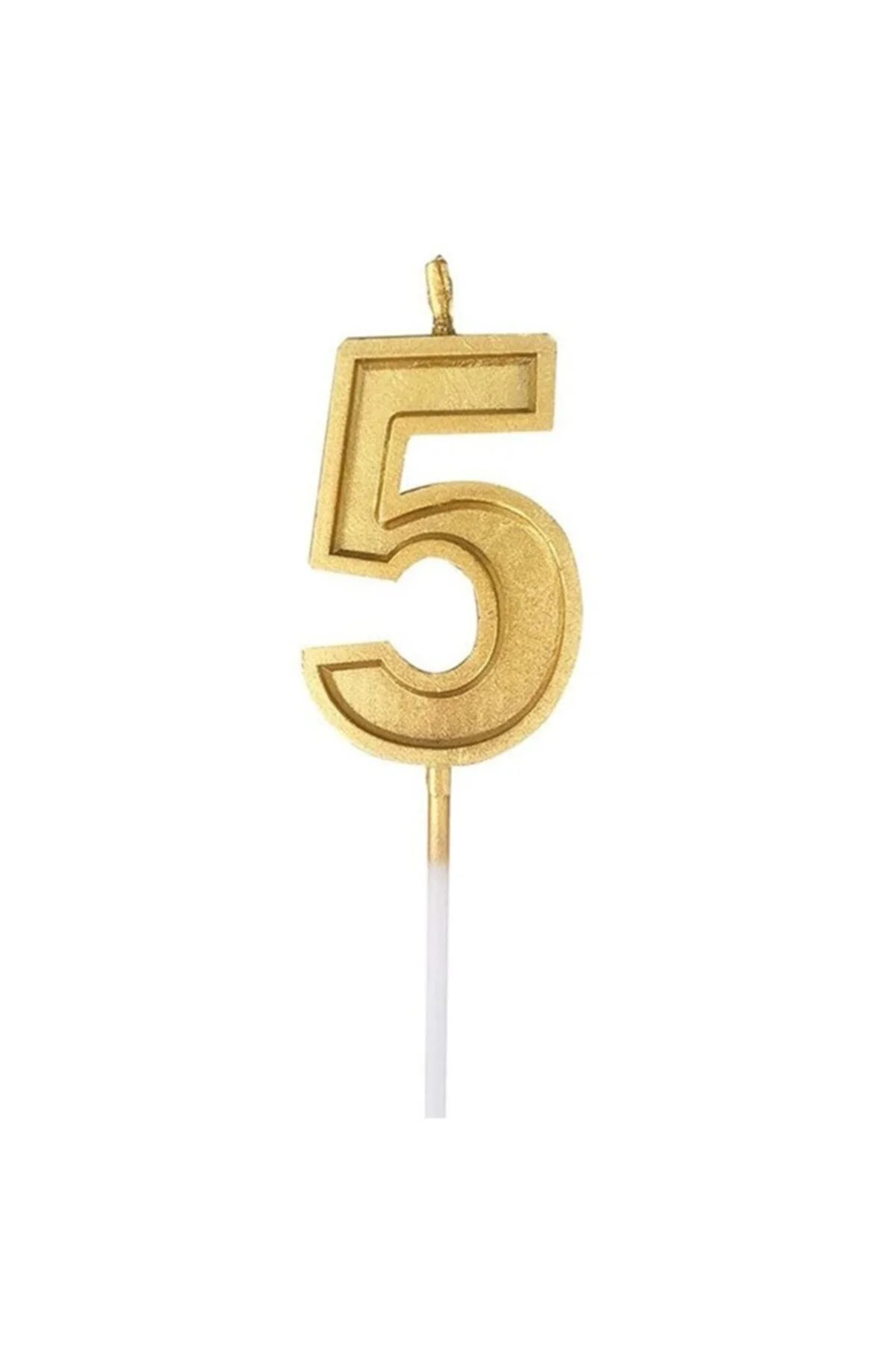 5 Rakam Gold Renk Mum