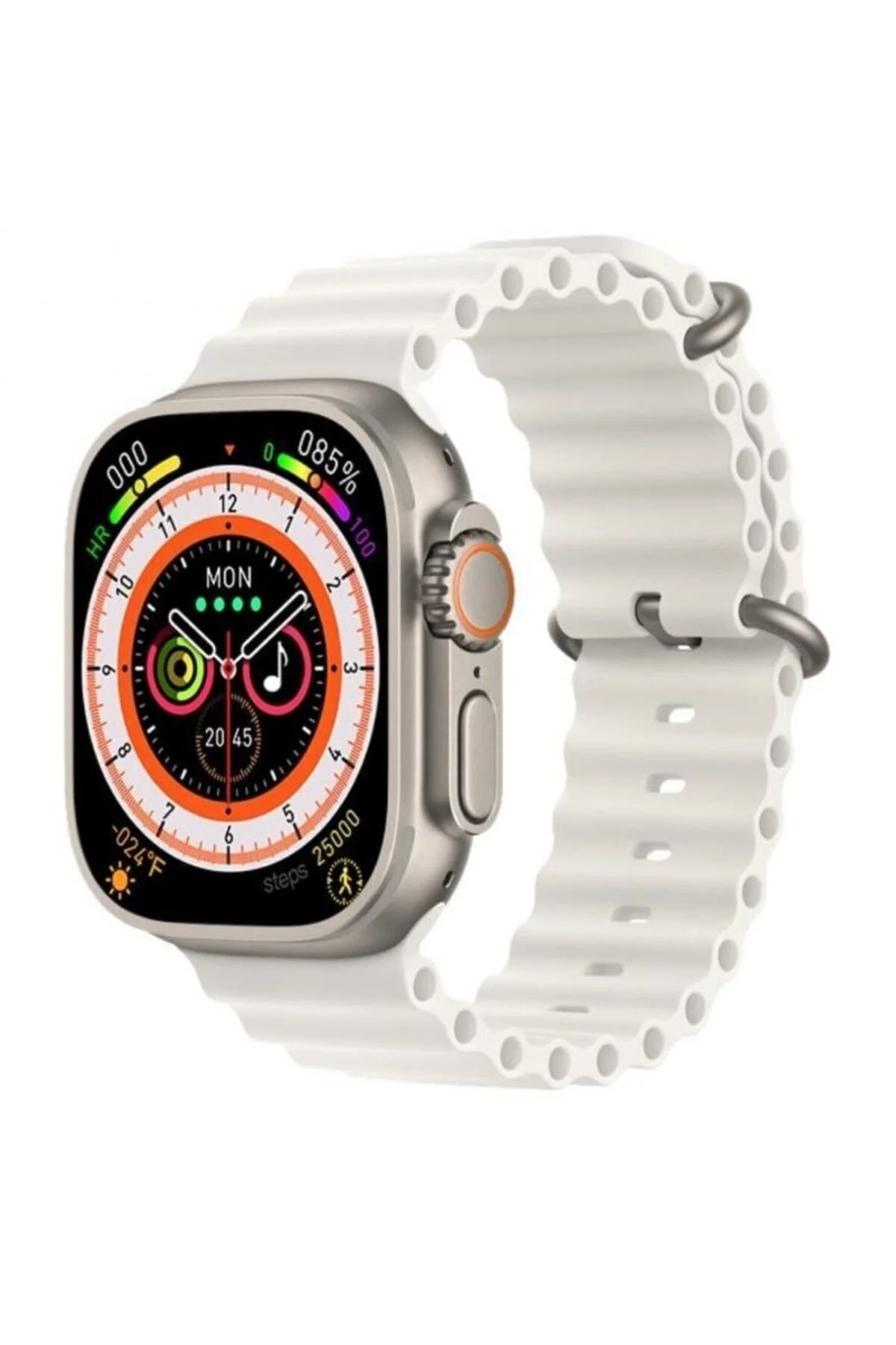 Gs8 Watch 8 Ultra Akıllı Saat Türkçe Siri Özellikli Watch 2.02 Inc Beyaz