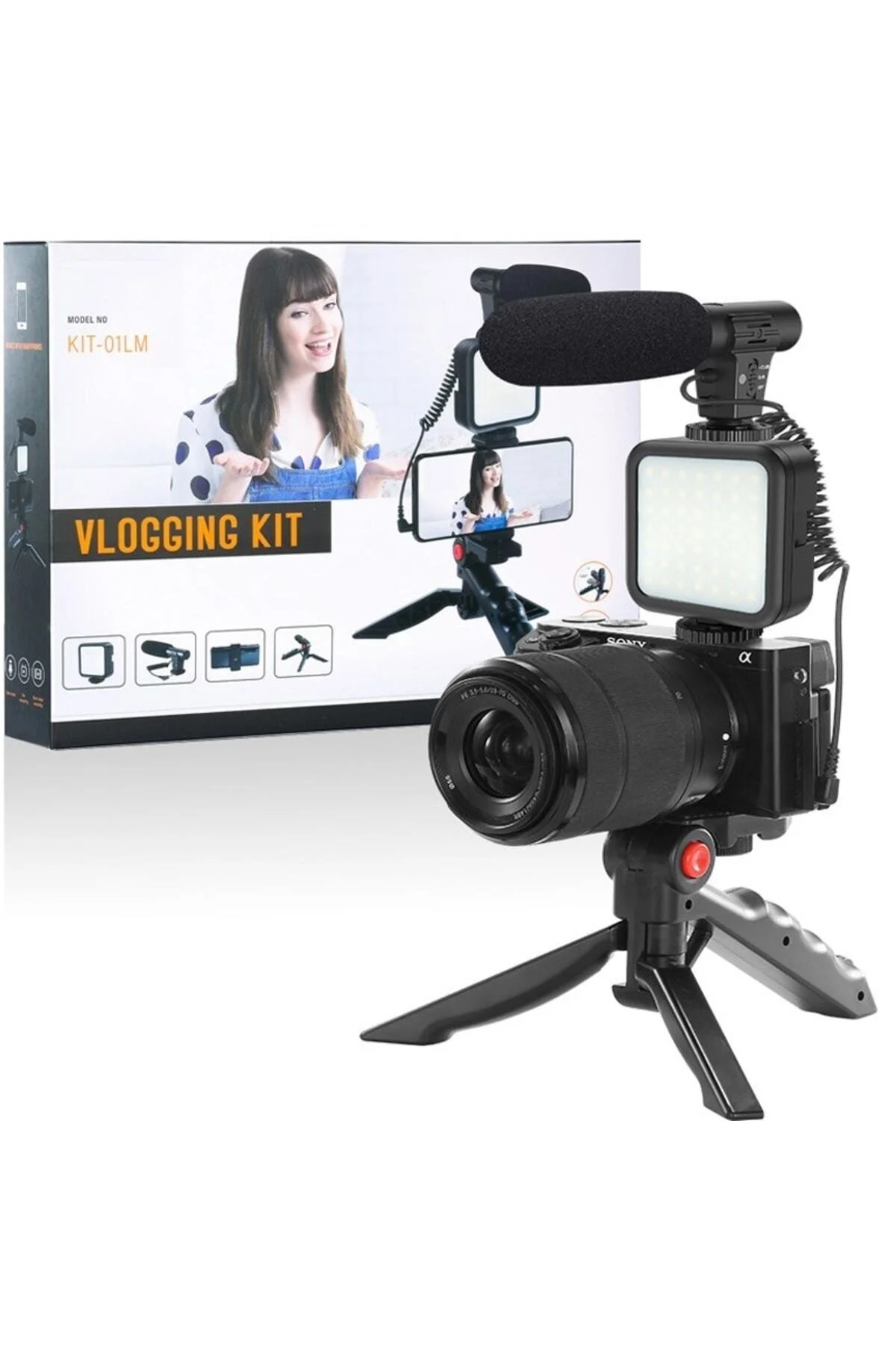 Video Fotoğraf Çekim Bluetooth Kumandalı Işık Ring Setcanlı Yayın Vlog Konferans Videosu - pazariz Görsel 3