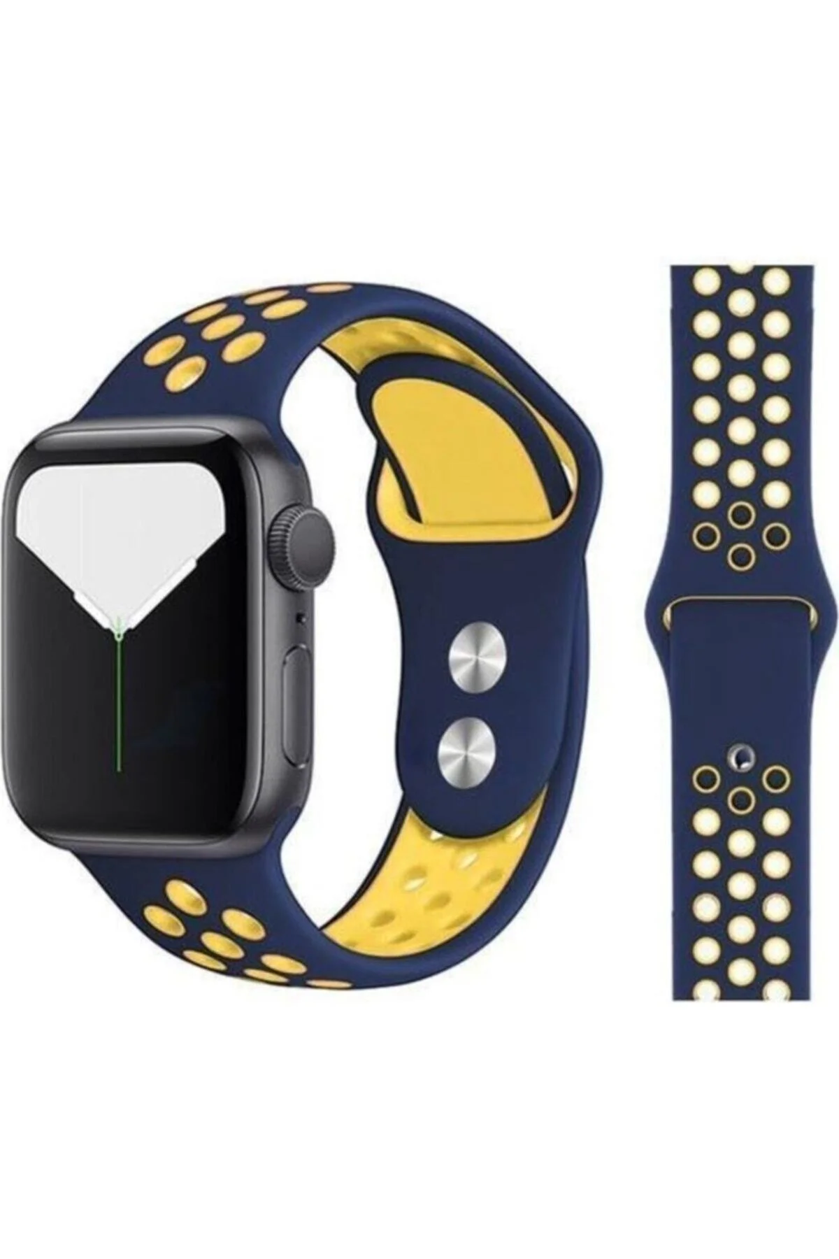 Apple Watch Uyumluultra 3 4 5 6 7 8 Se S 42 44 45mm Kordon Delikli Spor Band Kayış - pazariz Görsel 4