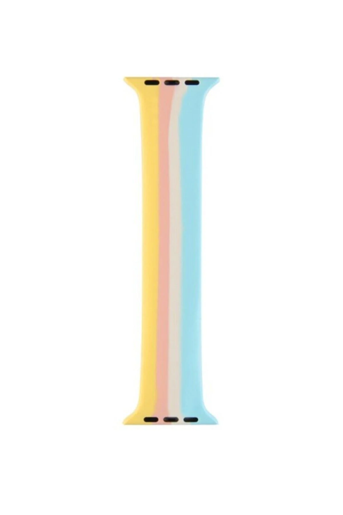 Apple Watch Uyumlu1 2 3 4 5 6 42-44 Mm Rainbow Silikon Spor Kordon - pazariz Görsel 2