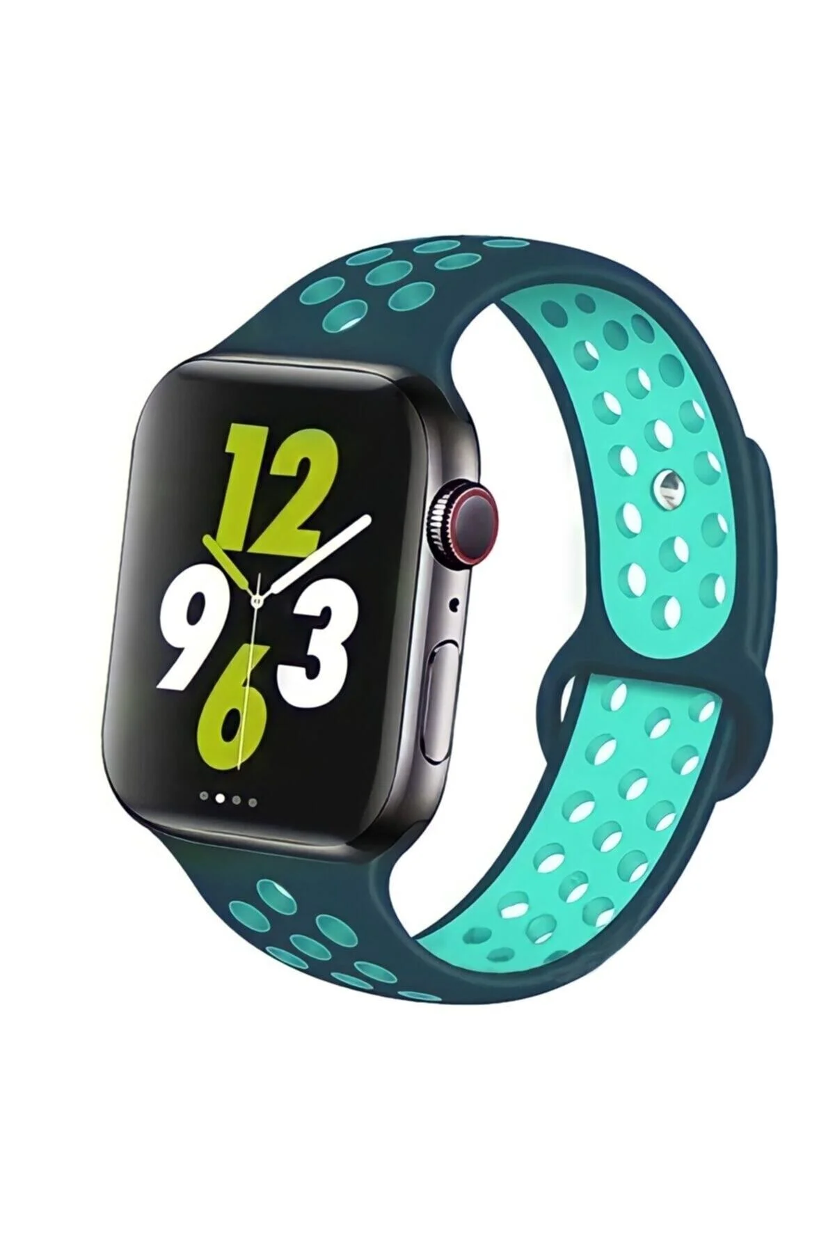 Apple Watch Uyumlu42/44mm Çift Renk Spor Kordon