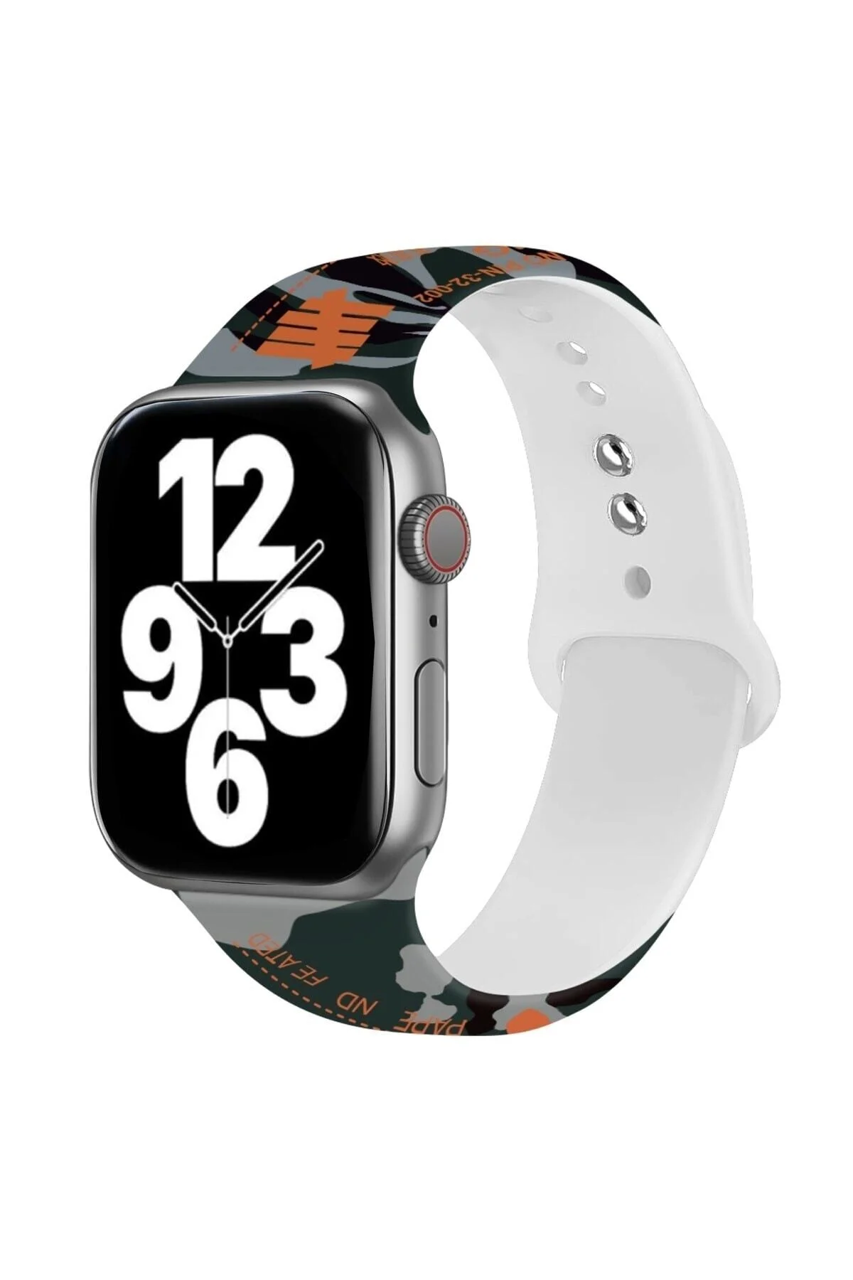 Apple Watch Uyumlu1 2 3 4 5 6 Se 42-44-45-49 Mm Çelik Toka Ayarlanair Silikon Kordon Kayış