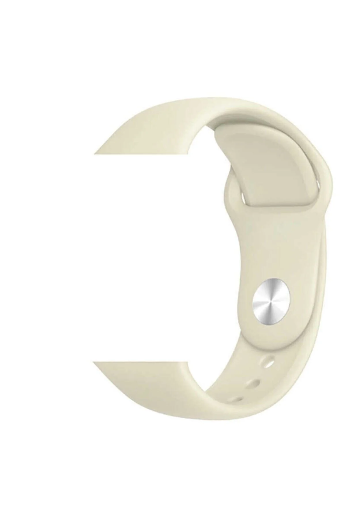 Apple Watch Uyumlu42mm 44mm 45mm 49mm 1/2/3/4/5/6/se/7/8/ultra Spor Silikon Kordon White