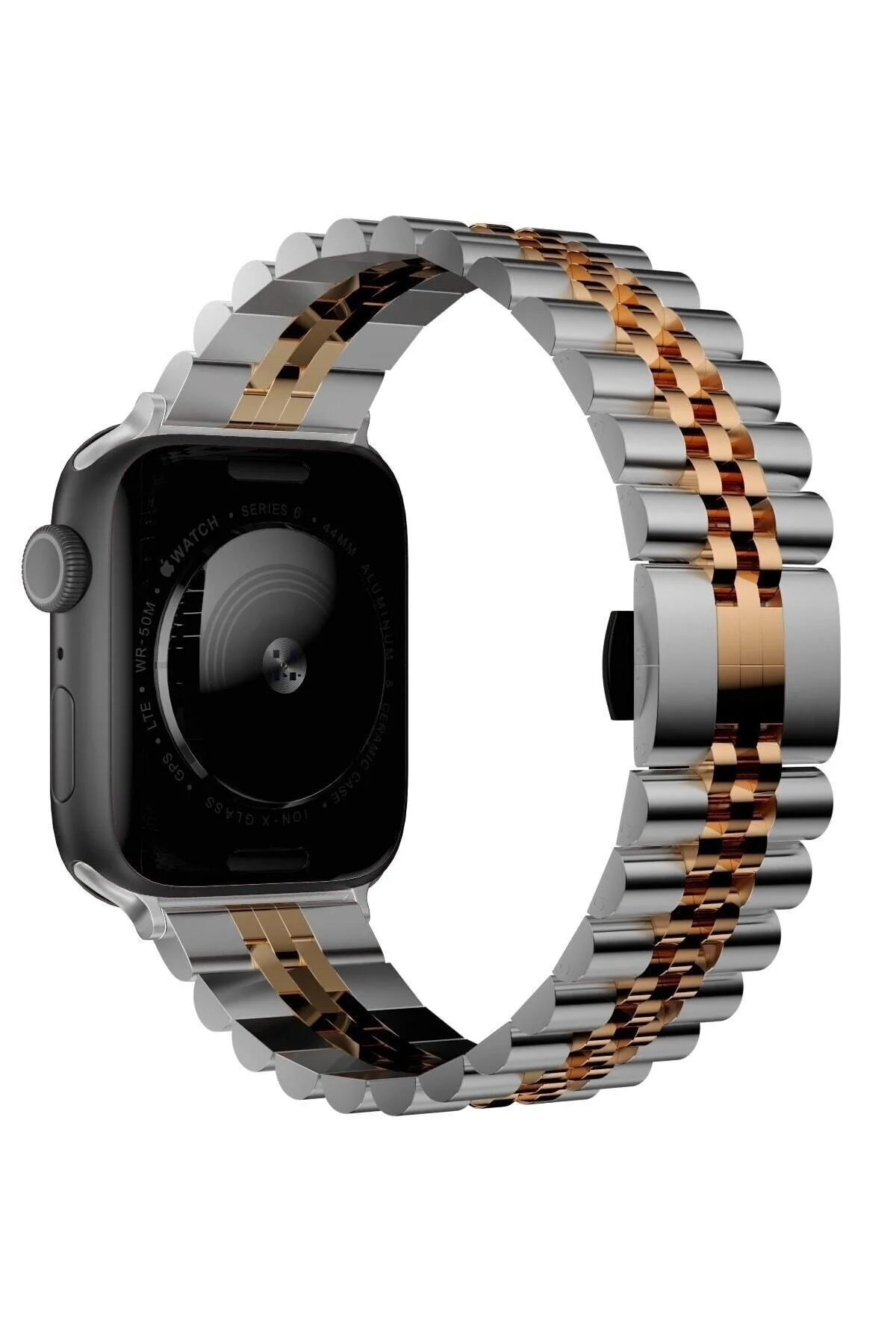 Apple Watch Uyumlu3 4 5 6 7 8 Se 38 40 41mm Kordon Kayış Olexi Çelik Band - pazariz Görsel 3