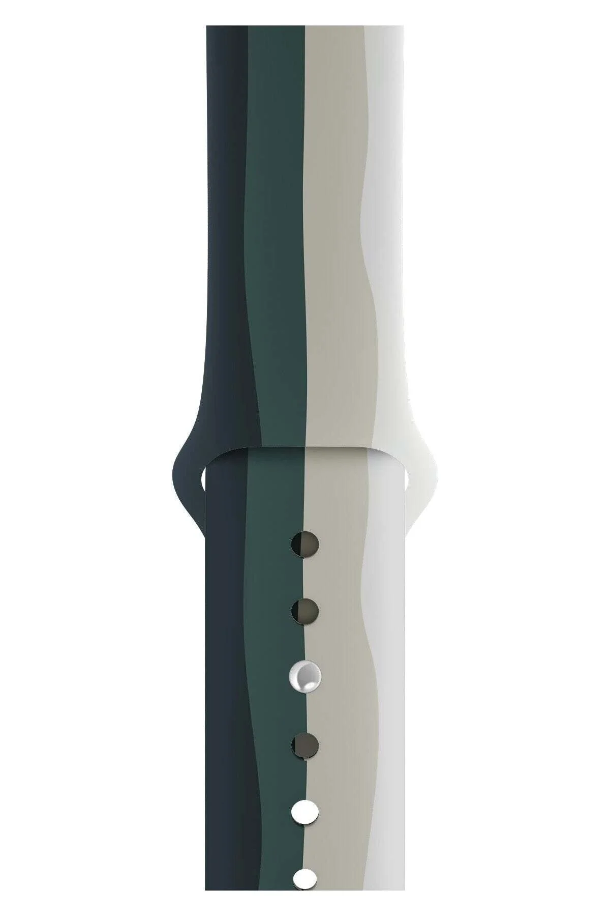 Apple Watch Uyumlu42 - 44 - 45mm Silikon Spor Kordon Rainbow