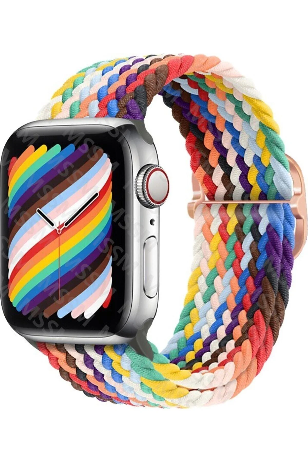 Apple Watch Uyumlu42mm 44mm 45mm 49mm Kordon 1/2/3/4/5/6/se/7/8/ultra Örgü Tokalı Kordon