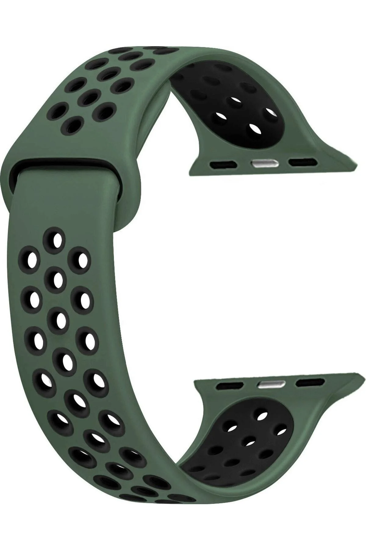 Apple Watch Uyumluseries 8 45mm Kordon, Silicone Sport Band Siyah