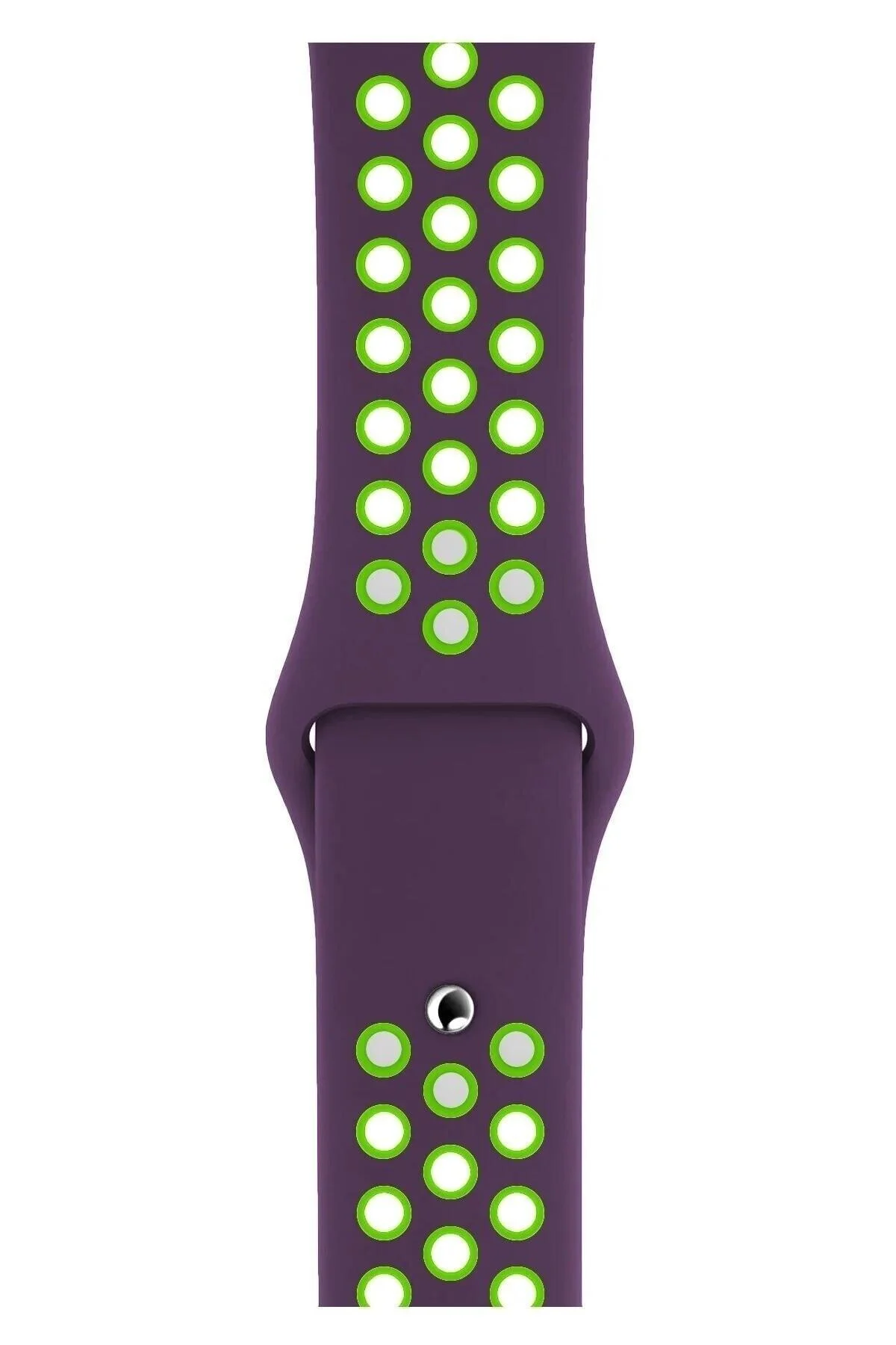 Apple Watch Uyumlusilikon Kayış Delikli Kordon 1 2 3 4 5 6 7 Se 42mm/44mm/45mm Uyumlu