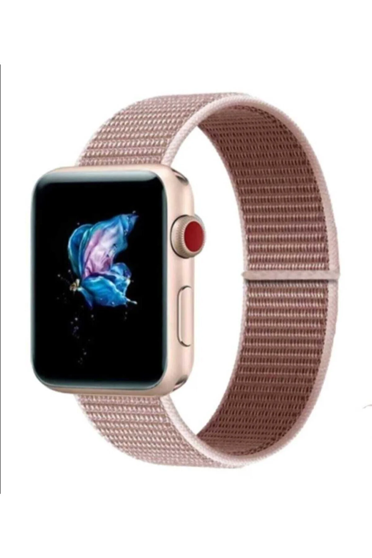 Apple Watch Uyumlu42-44 Mm 2,3,4,5,6 Se Spor Model Cırtlı Kordon
