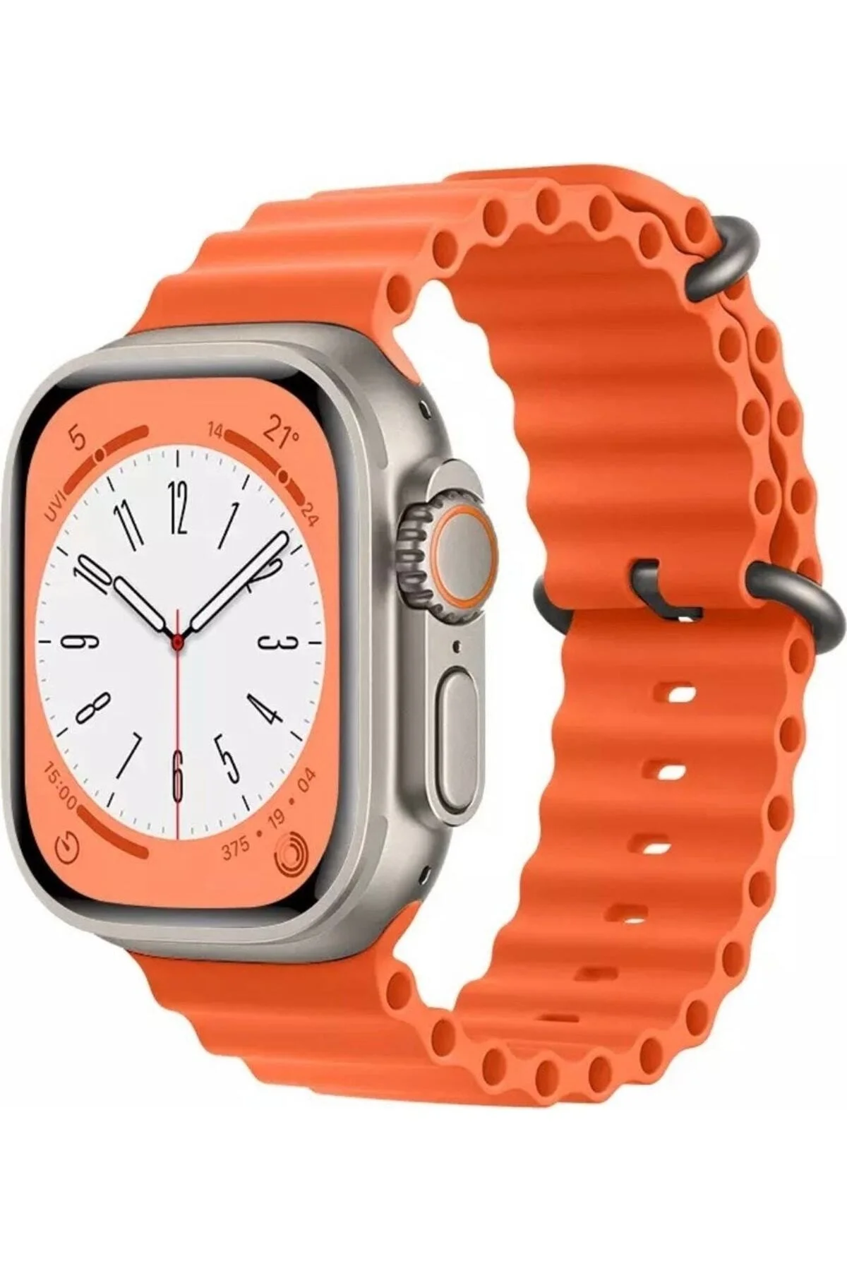 Apple Watch Uyumlu8 7 6 5 4 3 2 Se 42mm / 44mm / 45mm Spor Silikon Kordon Kayış
