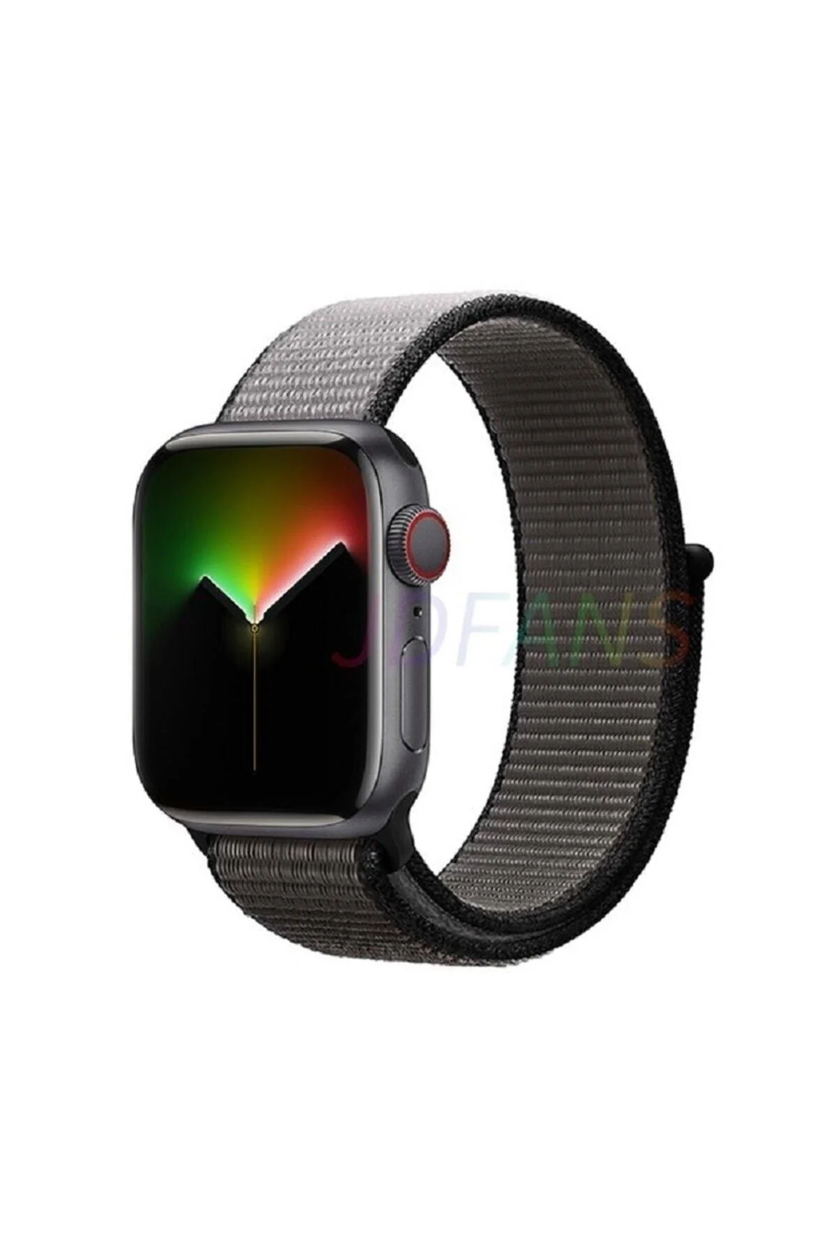 Apple Watch Uyumlu38-40-41 Mm 3 4 5 6 7 8 Se Hasır Dokuma Kordon Spor Cırtlı