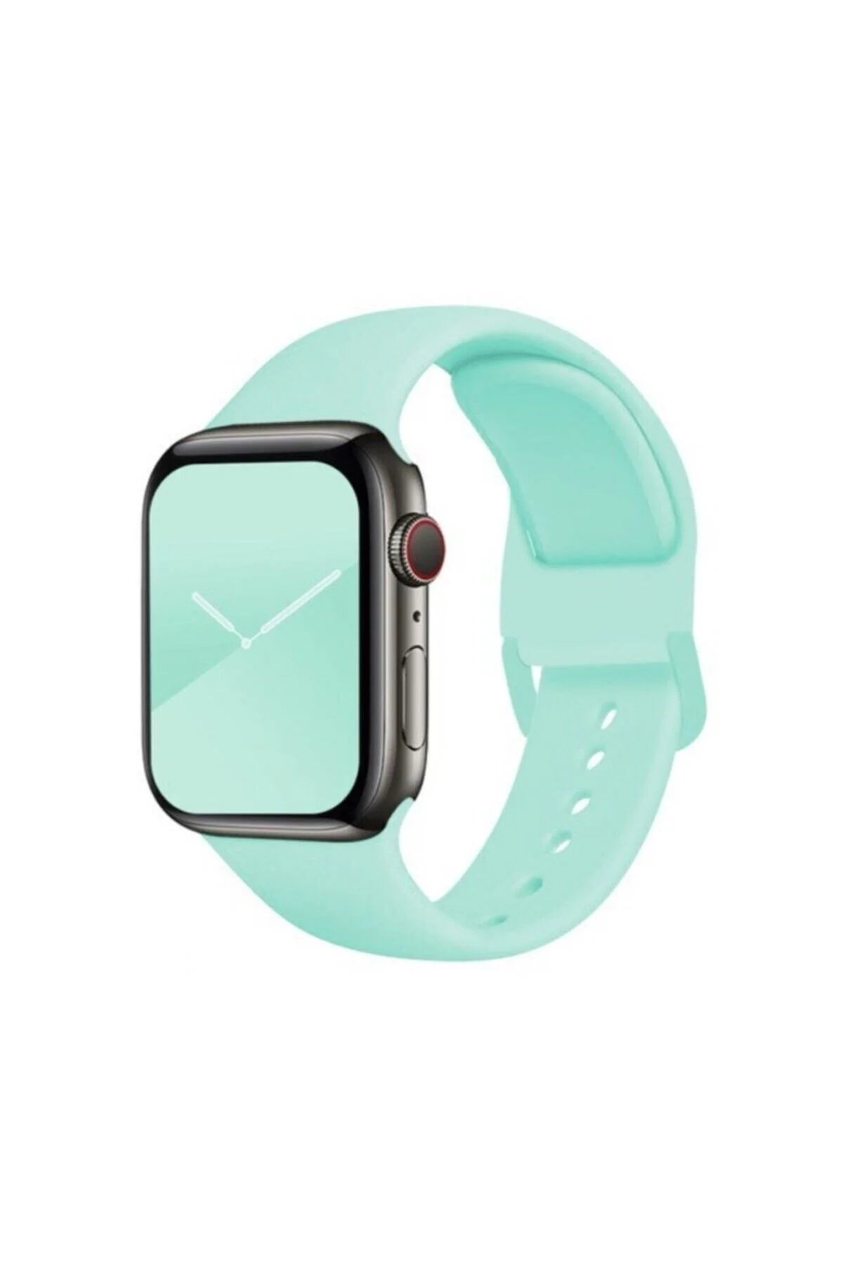 Apple Watch Uyumlu38mm 40mm 41mm 1/2/3/4/5/6/se/7/8 Spor Silikon Kordon Blue Sea