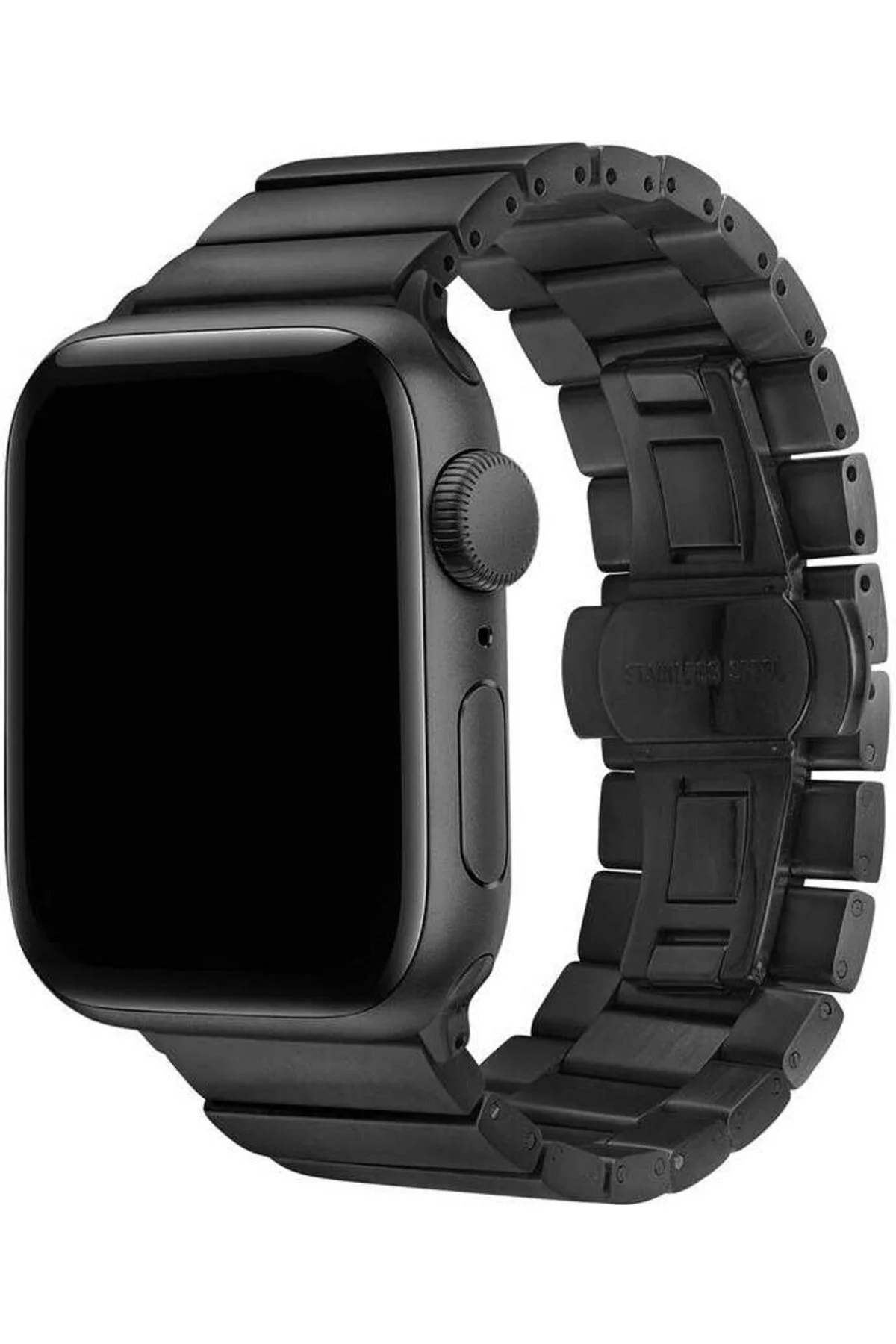 Apple Watch Uyumlu38mm 40mm 41mm 1/2/3/4/5/6/se/7/8 Kordon Metal Katlamalı Klipsli Kordon - pazariz Görsel 2