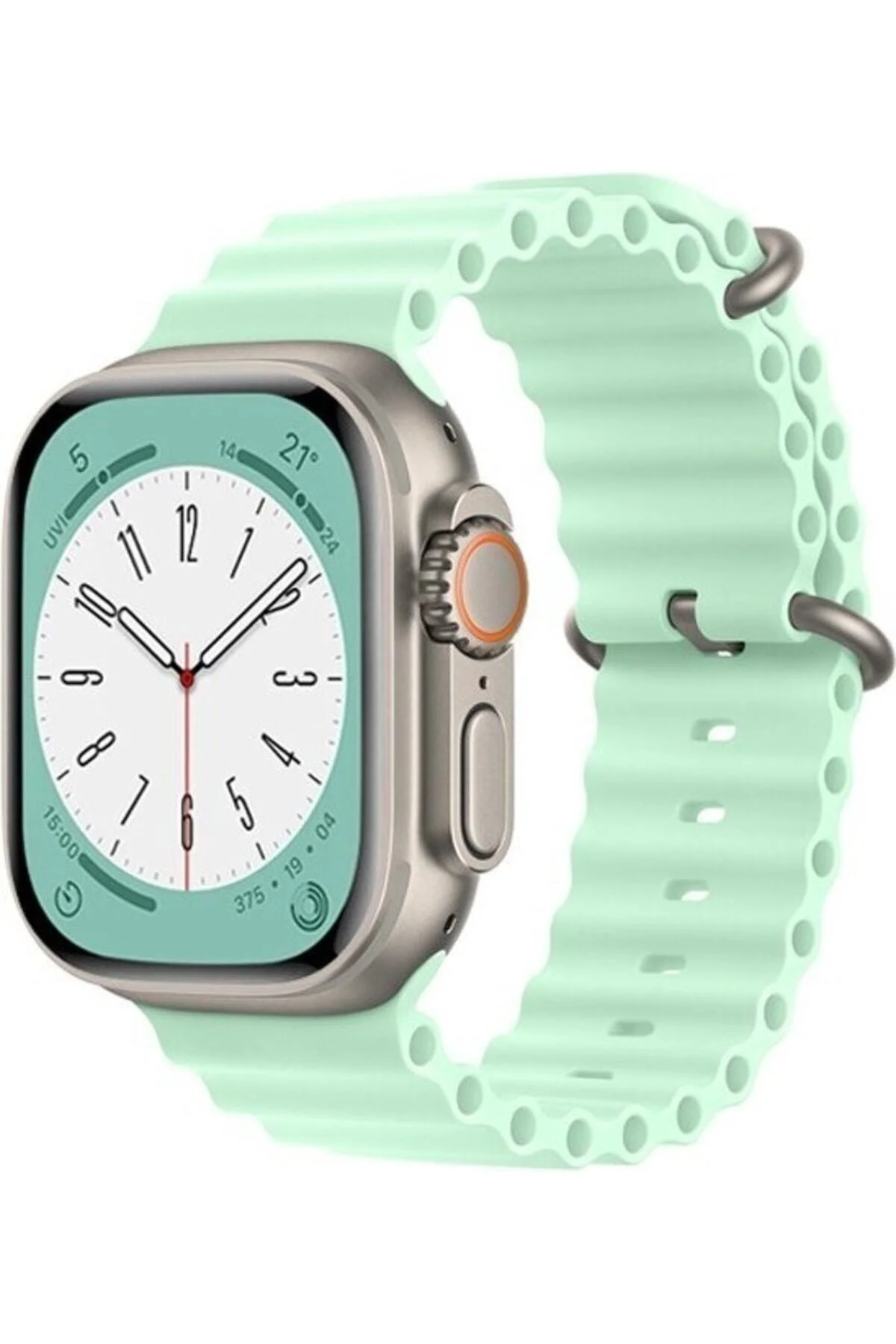 Apple Watch Uyumlu38mm 40mm 41mm 1/2/3/4/5/6/se/7/8 Kordon Silikon Kordon