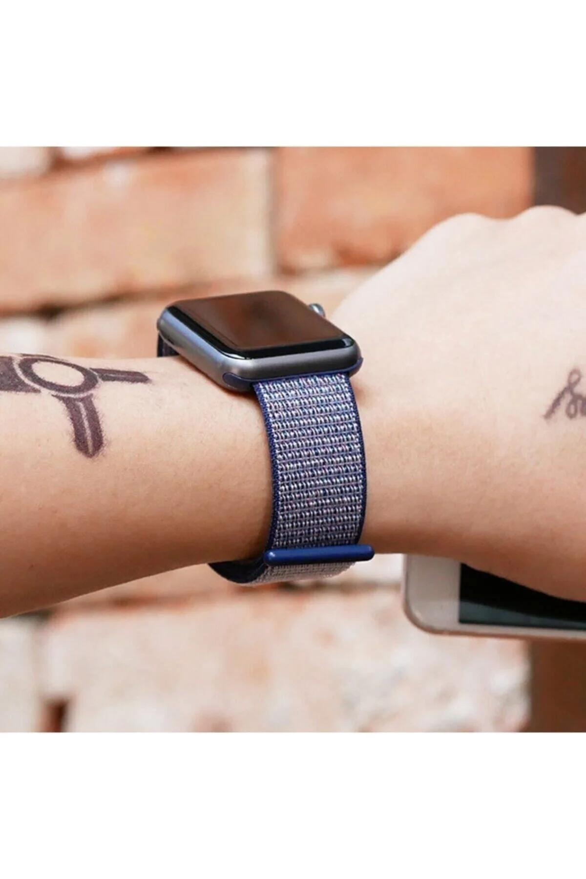 Apple Watch Uyumlu38-40mm Krd3 Hasır Kordon - pazariz Görsel 2