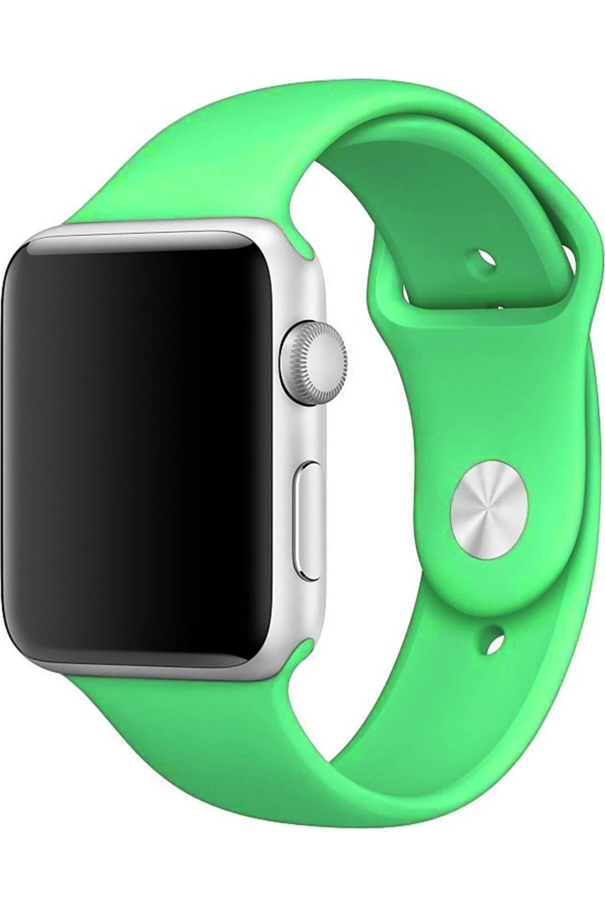 Apple Watch Uyumluseries 8 45mm Kordon, Silikon Spor Yeşil - pazariz Görsel 2