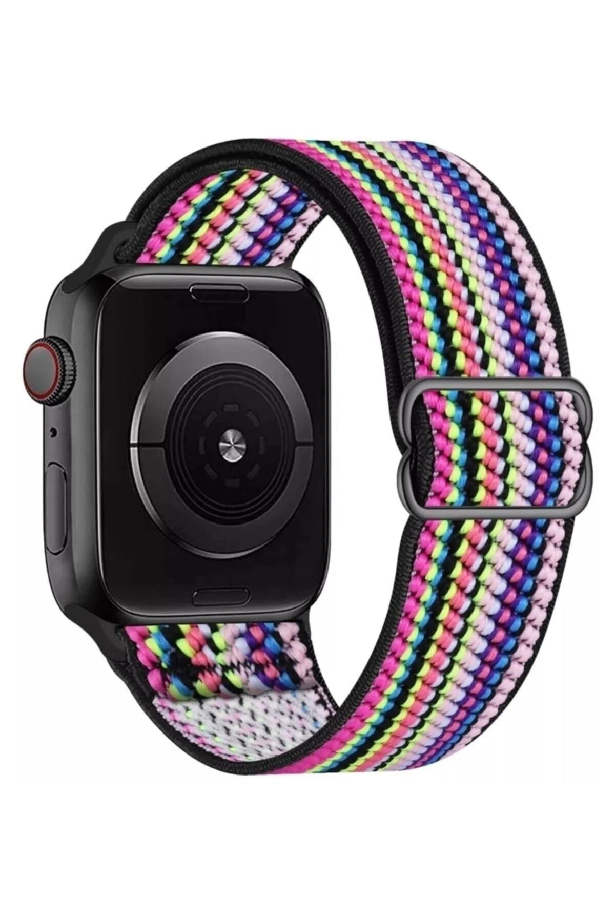 Apple Watch Uyumluband (42-44-45 Mm) Ayarlanair Çelik Tokalı Elastik Şık Kordon