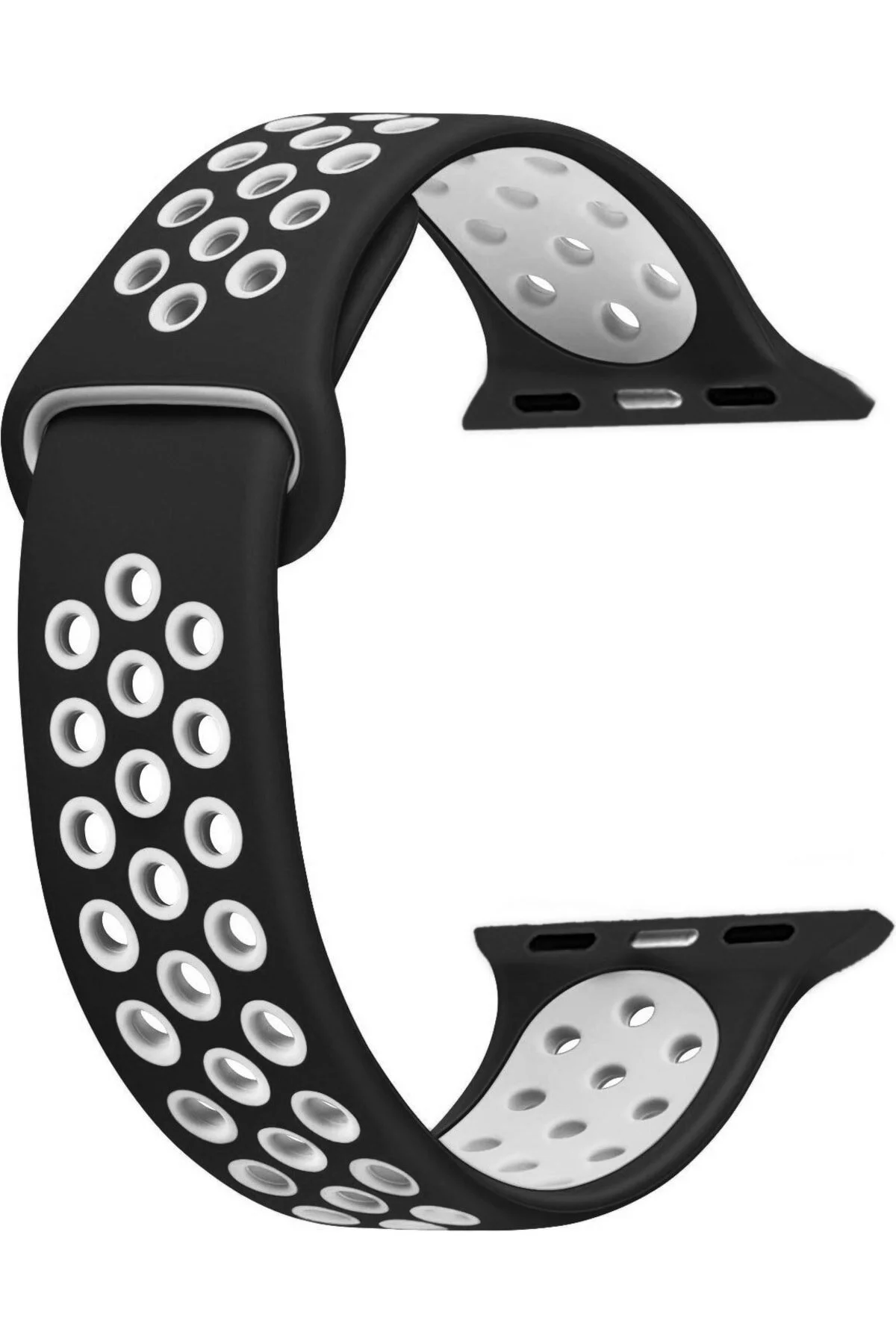 Apple Watch Uyumluseries 8 45mm Kordon, Silicone Sport Band Beyaz