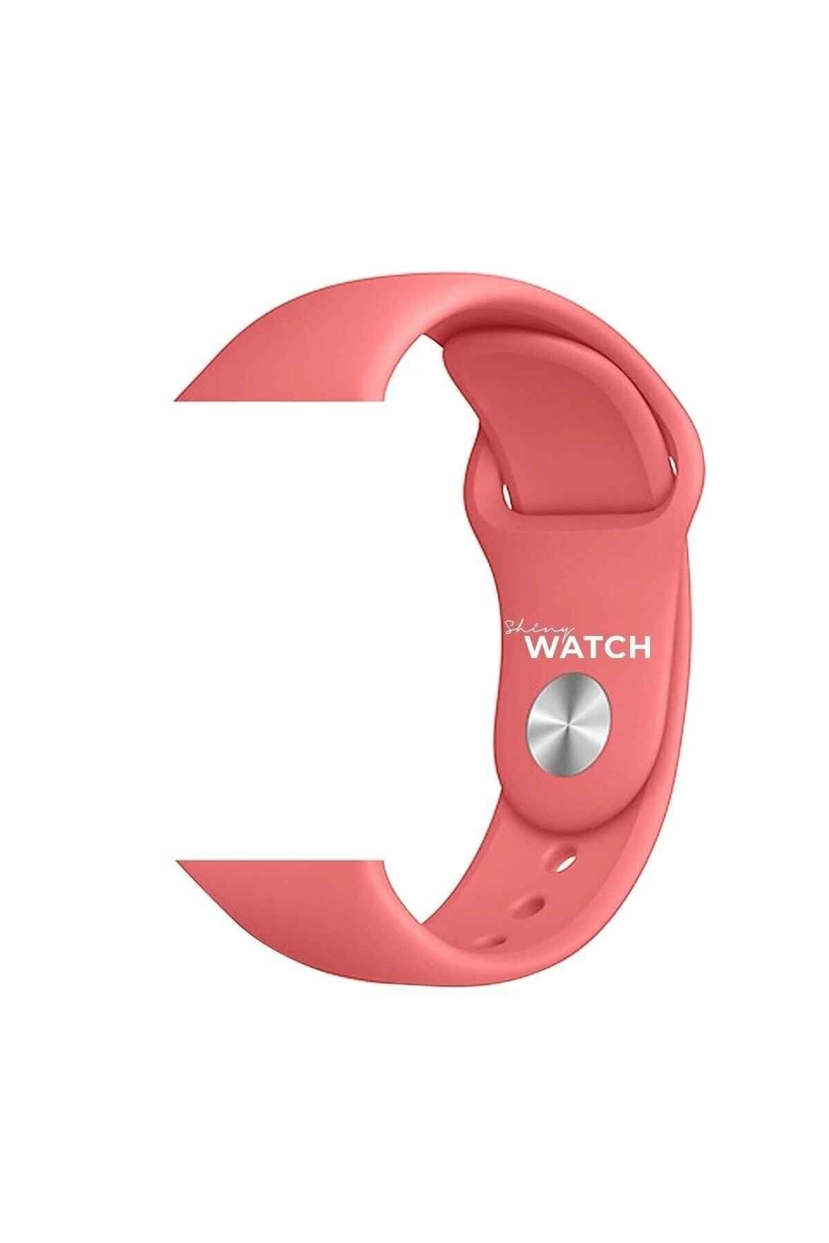 Apple Watch Uyumluspor Silikon Kordon 42/44mm Mercan Kırmızısı