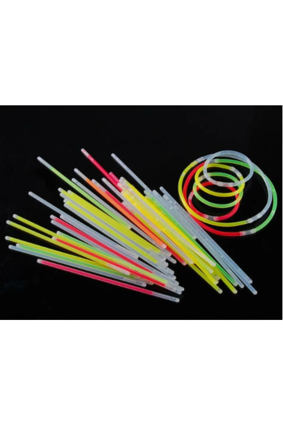 10 Adet Glow Stick Bracelet Fosforlu Kırılan Çubuk Bileklik - Xnews Görsel 2