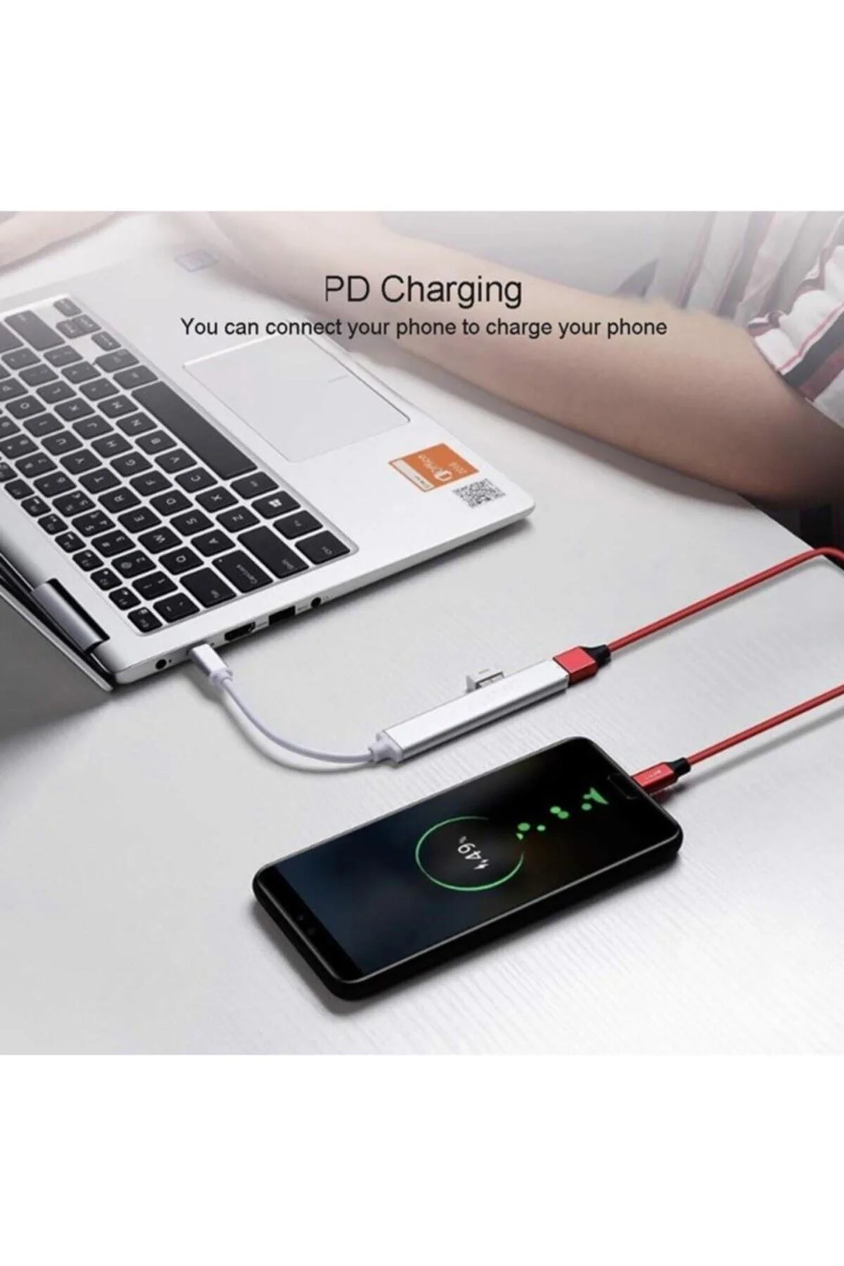 Type-c To Usb Hub 4 Port Çoklayıcı Macbook Ile Uyumlu Çoğaltıcı Adaptör - pazariz Görsel 4