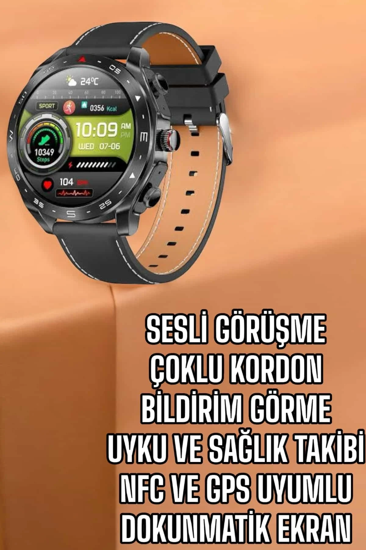 Akıllı Saat Bildirim Görme Sesli Görüşme Çoklu Kordon Gps Takibi - Just Cheap Store Görsel 2