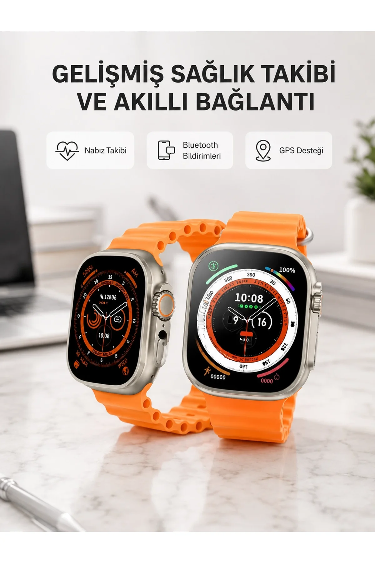 Kordonlu Akıllı Saat – Sesli Görüşme, Gps, Nabız Ve Uyku Takibi