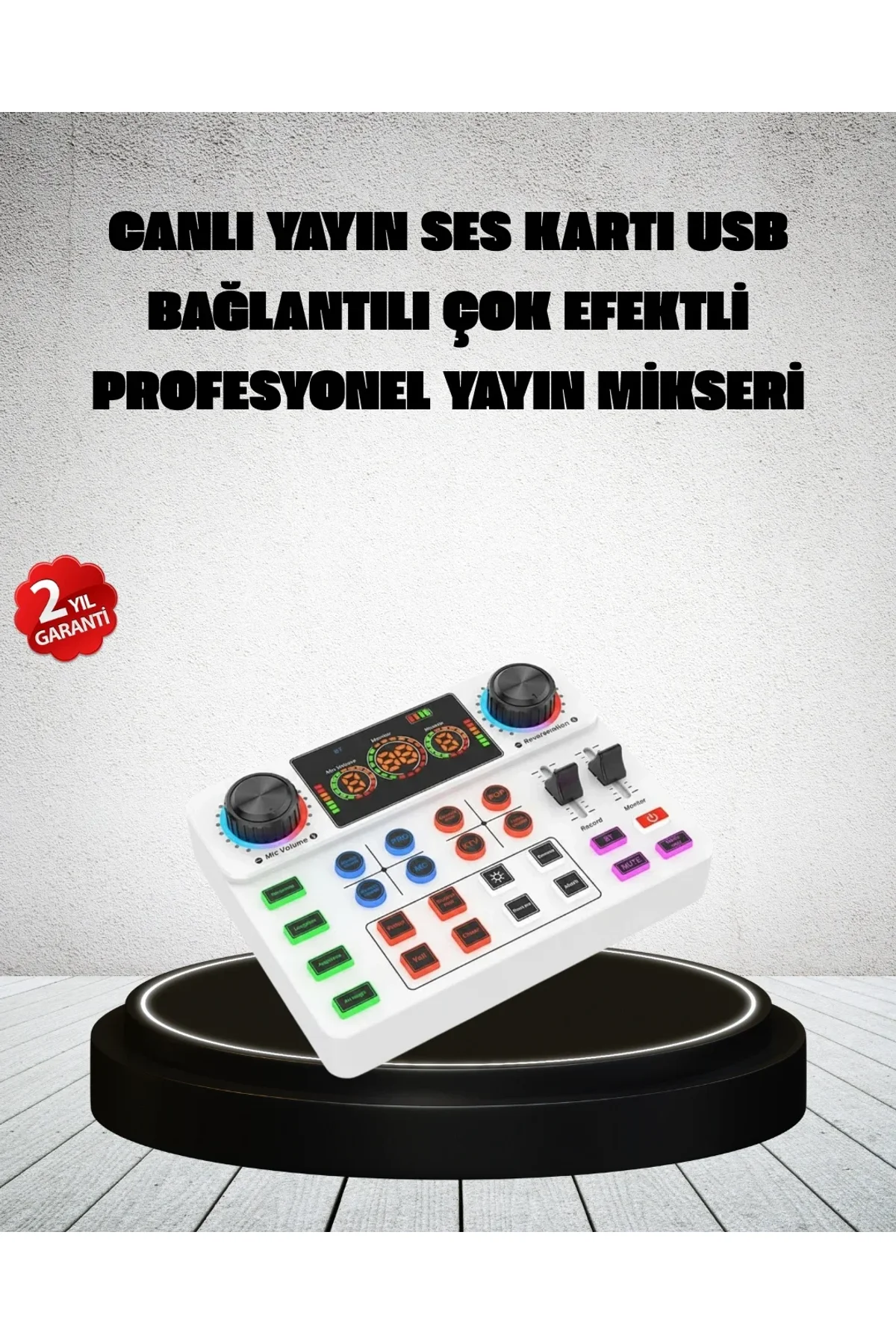 Canlı Yayın Ve Karaoke İçin Profesyonel Ses Kartı Bluetooth Destekli - Just Cheap Store Görsel 2