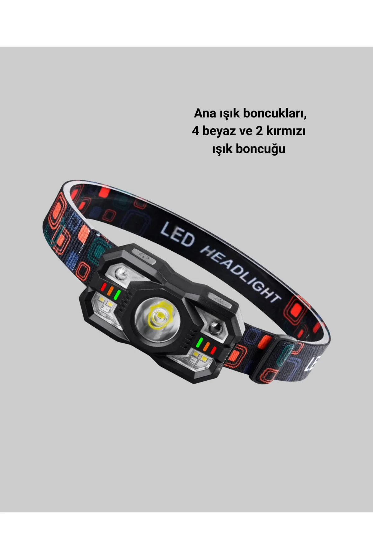 Şarj Edilebilir Led Far Hareket Sensörlü 5 Modlu Outdoor Yeni Nesil - Just Cheap Store Görsel 4