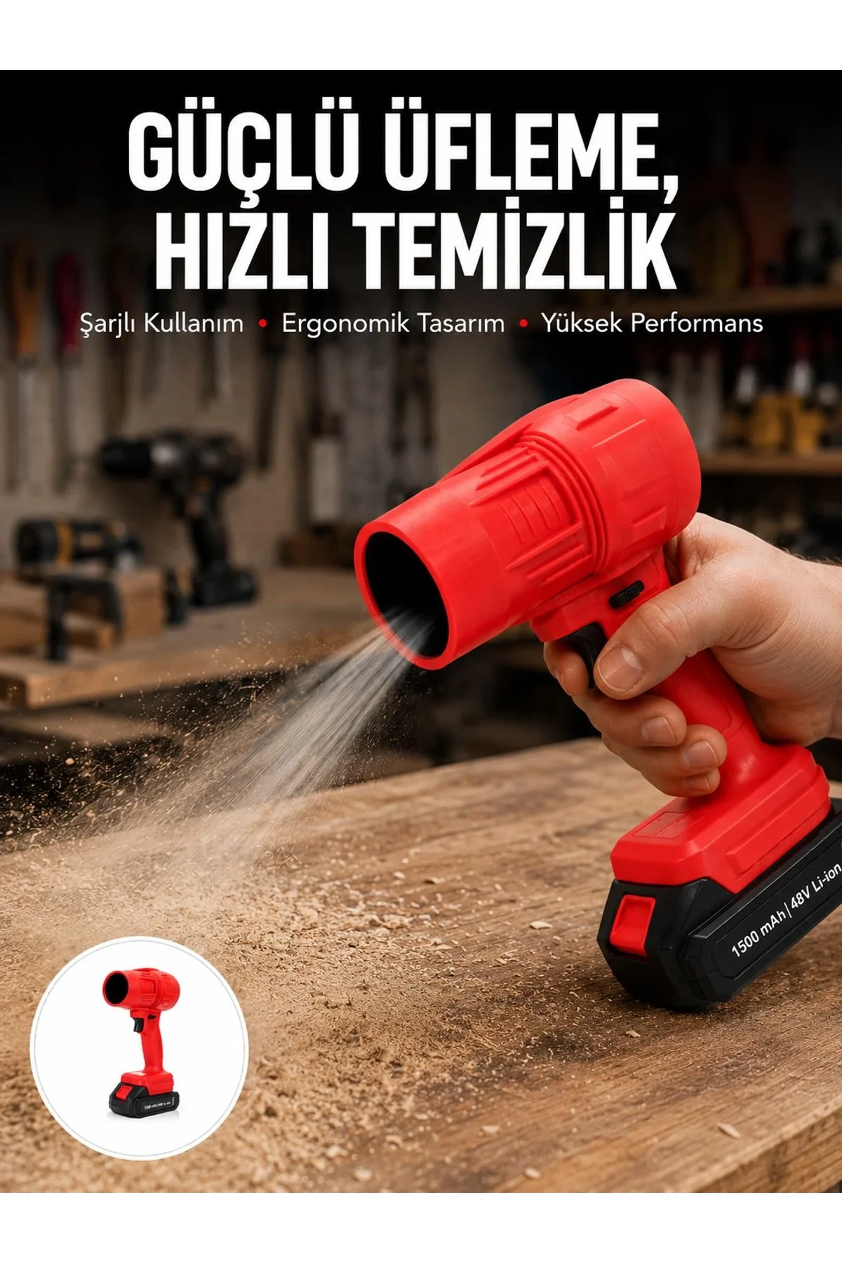 Taşınabilir Elektrikli Hava Üfleme Cihazı Ev Ve Araç Kullanımı Yeni Nesil