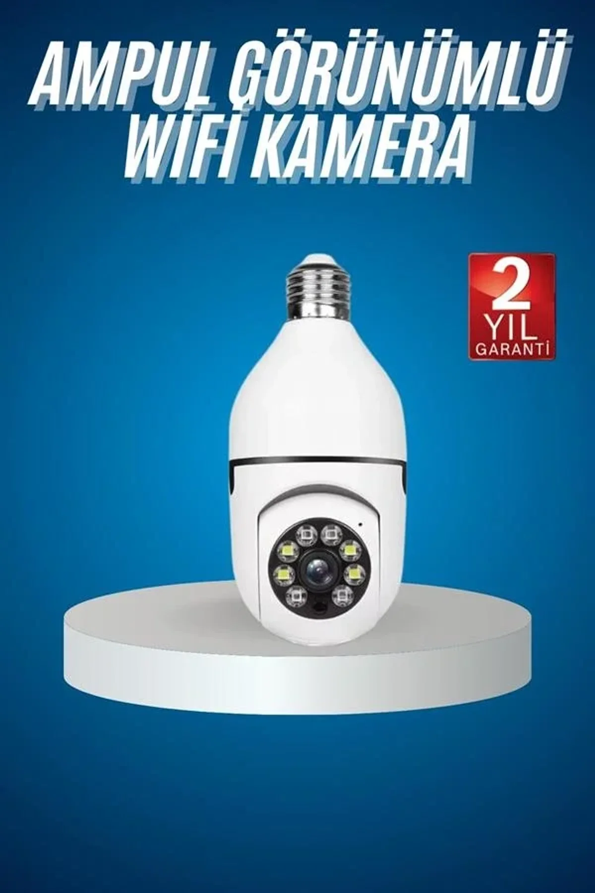 Wifi Güvenlik Kamerası Çift Kameralı Ampule Takılabilir Sensörlü - Just Cheap Store Görsel 2