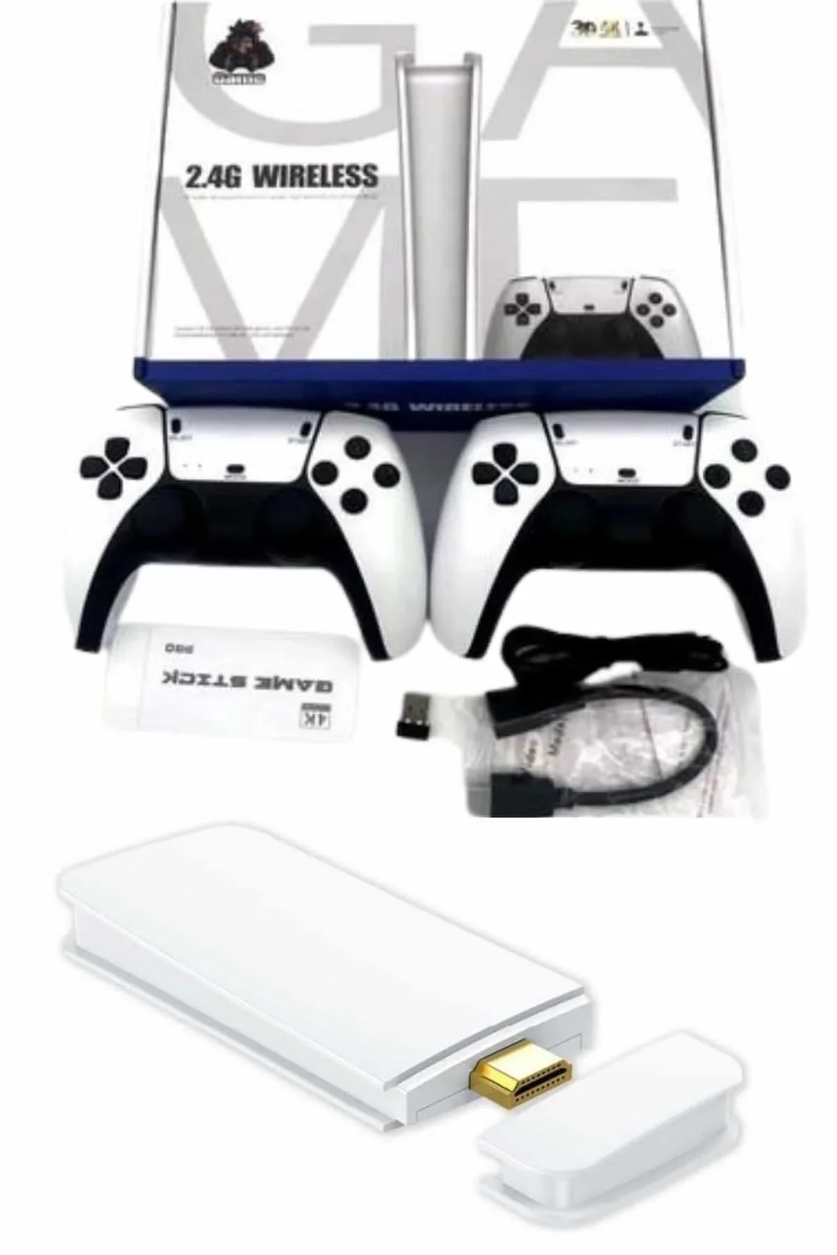 Game Stick 4k Retro Çift Kollu Atari Oyunlari +20000 Oyunlu Konsol Nostalji - Just Cheap Store Görsel 4