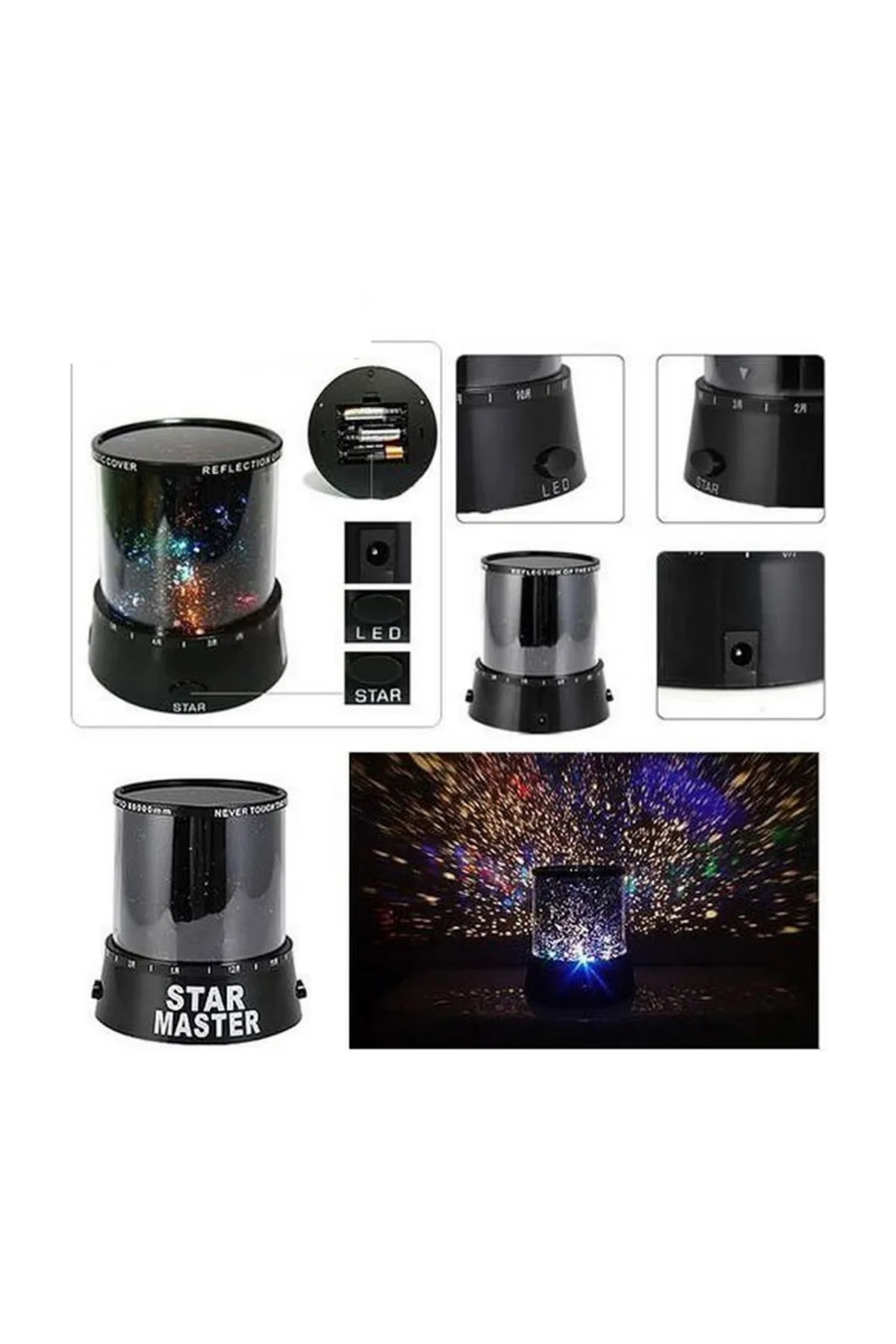 Led Yıldız Projeksiyon Lambası Romantik Oda Atmosfer Işığı - Just Cheap Store Görsel 5
