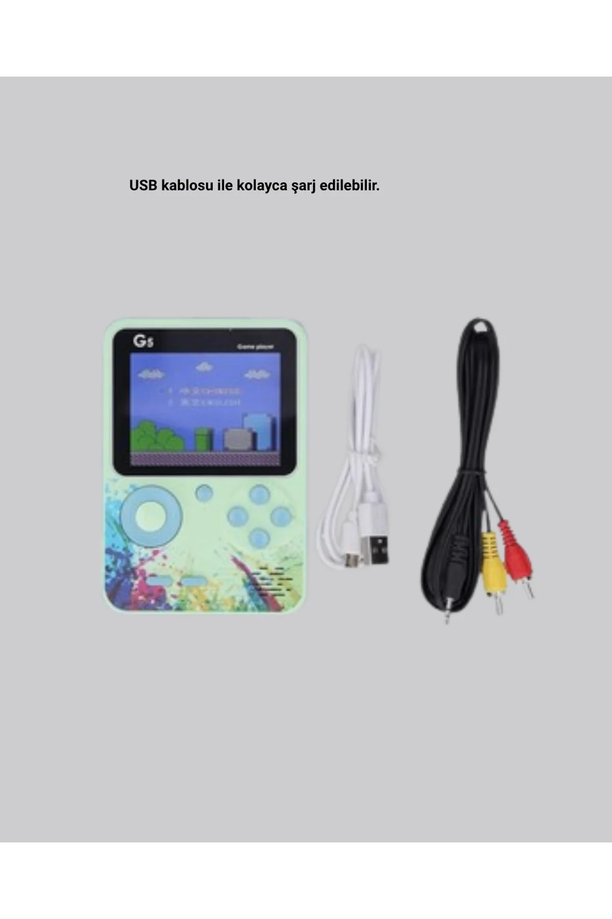 G5 Retro Oyun Konsolu 500 Klasik Oyunlu 3 İnç Hd Ekran Ve Tv Bağlantılı - Just Cheap Store Görsel 4