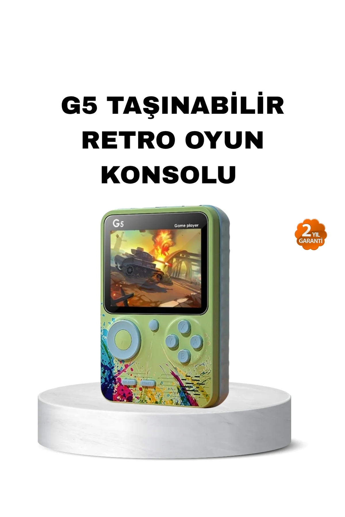 G5 Retro Oyun Konsolu 500 Klasik Oyunlu 3 İnç Hd Ekran Ve Tv Bağlantılı