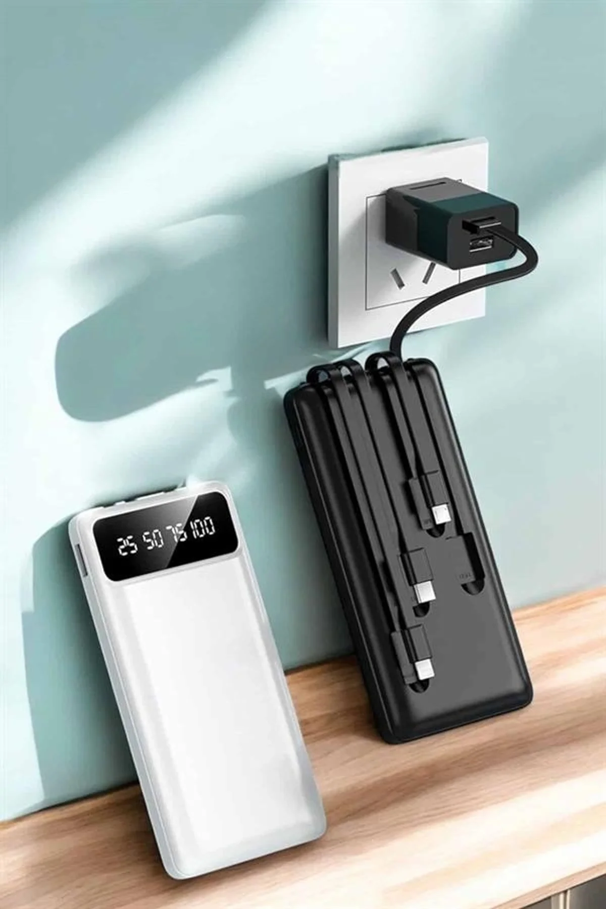 Powerbank 20.000 Mah Dijital Göstergeli Lcd Ekran Uzun Pil Ömrü Yeni Nesil - Just Cheap Store Görsel 3