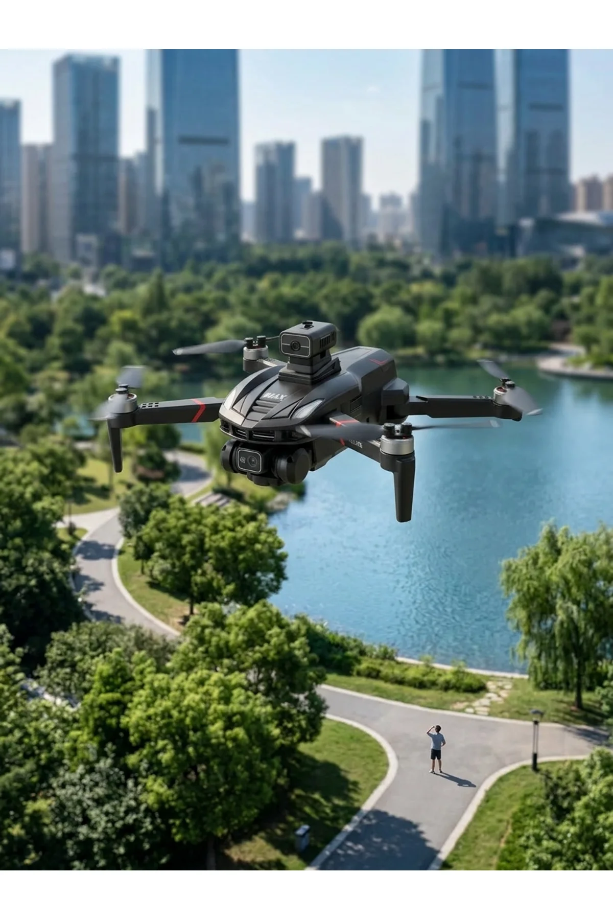 Taşınabilir Katlanabilir Drone İle Açık Alanlarda Keyifli Uçuş Deneyimi - Just Cheap Store Görsel 2