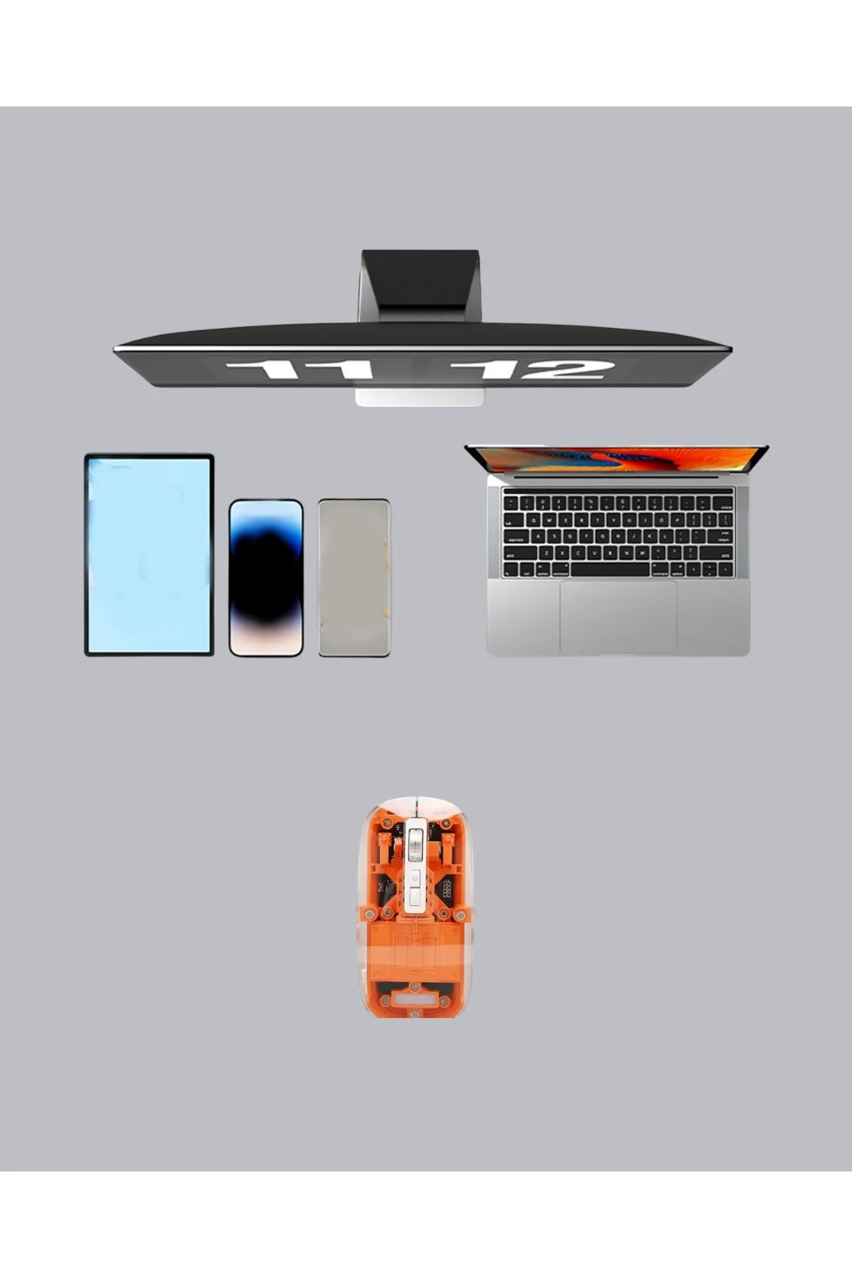 Kablosuz, Sessiz, Ergonomik Ve Şarjlı Fare - Gelişmiş Çoklu Cihaz Desteği Yeni Nesil - Just Cheap Store Görsel 4