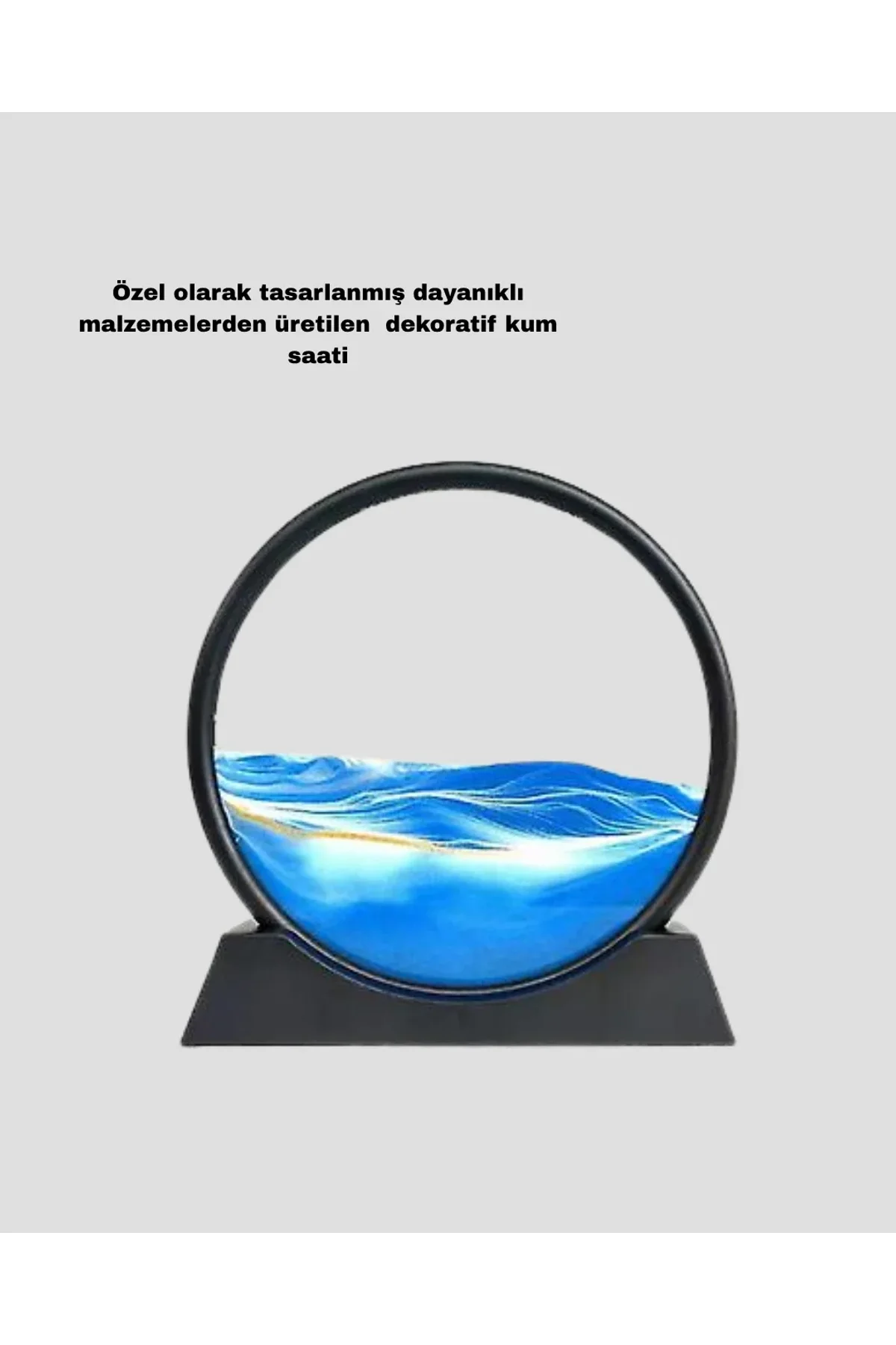 Şeffaf Dekoratif Kum Saati – Dayanıklı Gövde, Minimalist Stil, Masa Ve Vitrin Aksesuarı - Just Cheap Store Görsel 3