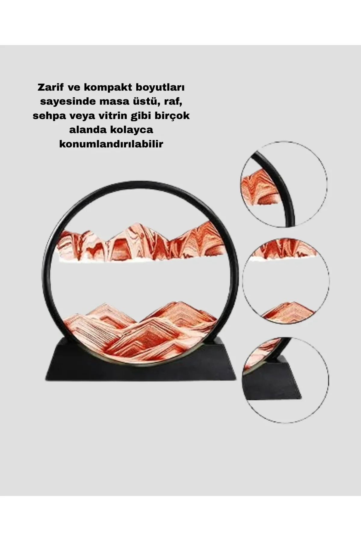 Şeffaf Dekoratif Kum Saati – Dayanıklı Gövde, Minimalist Stil, Masa Ve Vitrin Aksesuarı - Just Cheap Store Görsel 5
