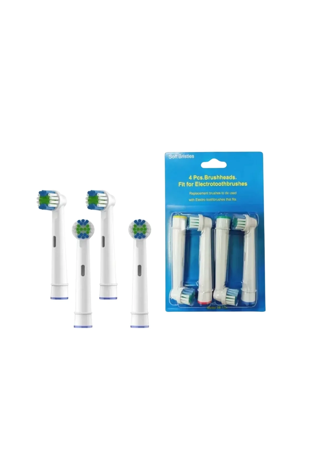 Yumuşak Kıllı Elektrikli Diş Fırçası Yedek Başlık Seti 4’lü - Just Cheap Store Görsel 4