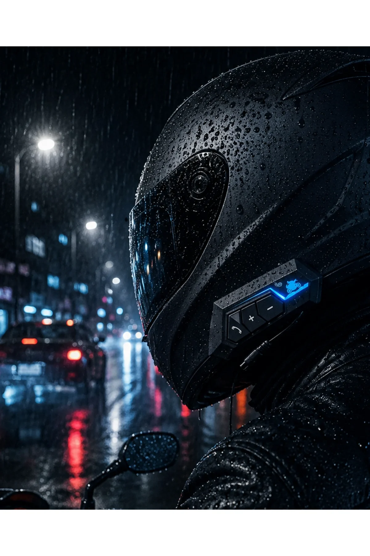 Kablosuz Motosiklet Kask Kulaklığı Bluetooth Mikrofonlu Sürüş Sistemi