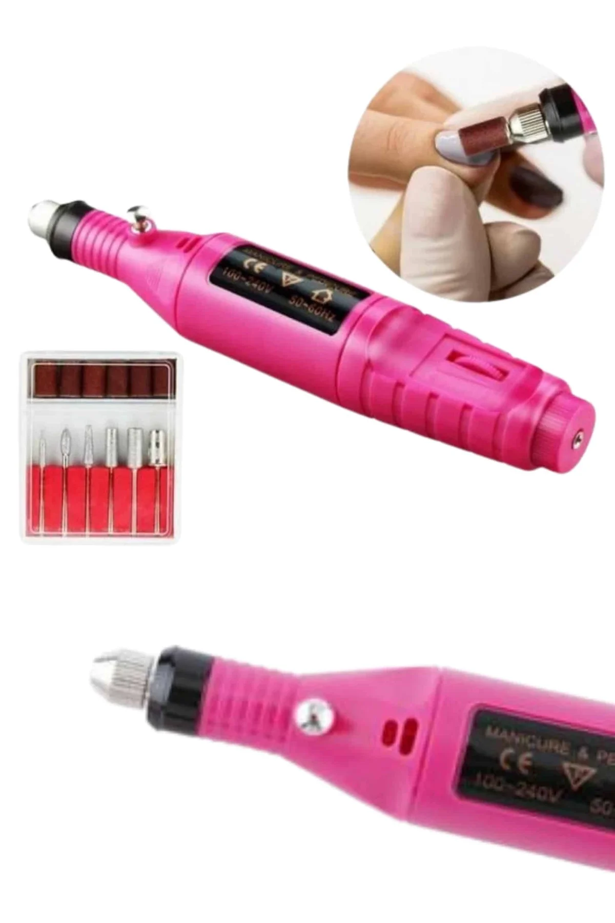 Elektrikli Profesyonel Manikür Pedikür Seti Değiştirilebilir Başlık Seçeneği Yeni Nesil - Just Cheap Store Görsel 2