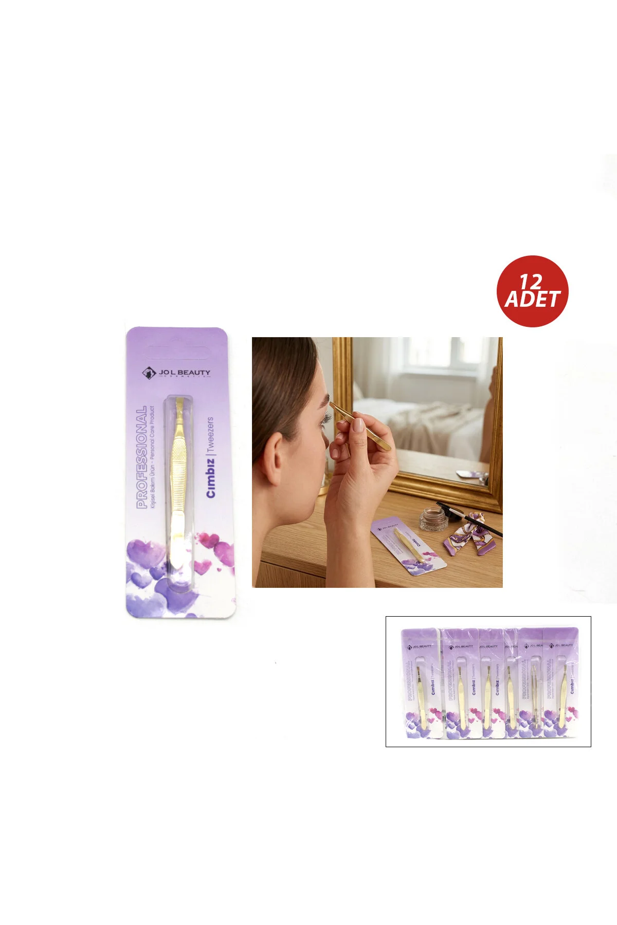 12 ADET SARI CIMBIZ (4741)