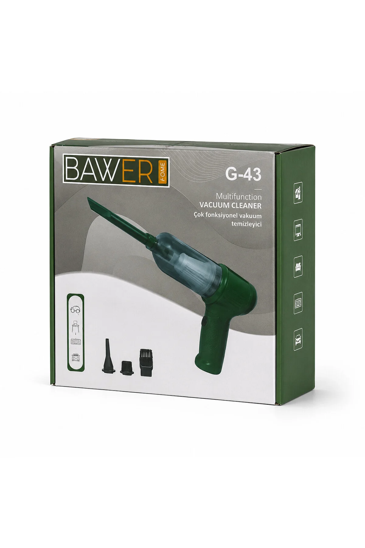OTO ARAÇ SARJLI EL TİPİ BASINÇLI HAVA ÜFLEME - SÜPÜRGE MAKİNE 3 BAŞLIK G-43 (4741) - Just Cheap Store Görsel 3