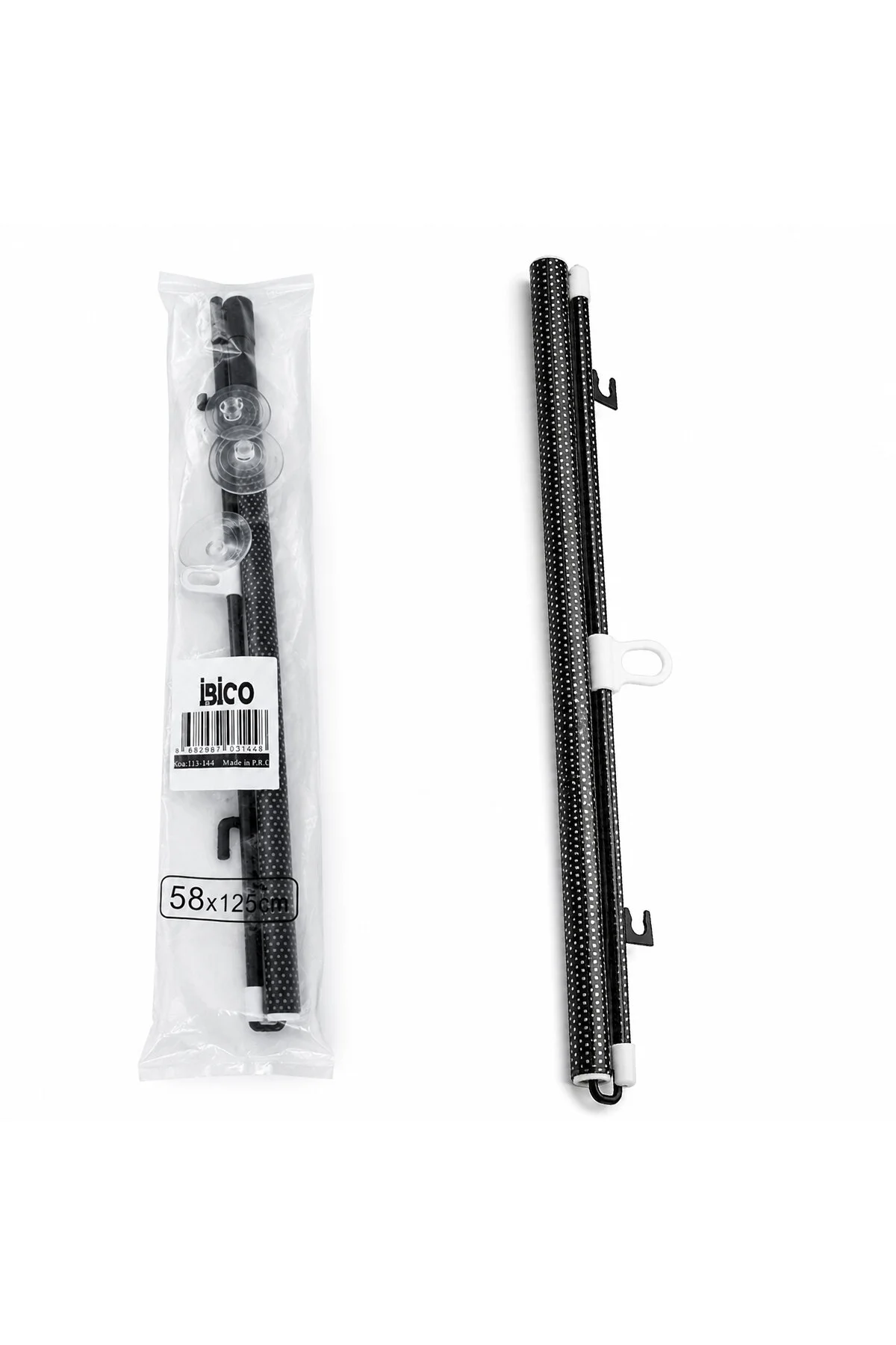 58X125CM OTO-ARAÇ - EV - OFİS CAM PANELİ GÜNEŞLİK PVC PERDE MAKARALI AÇ-KAPA VANTUZLU MONTAJ (4741)