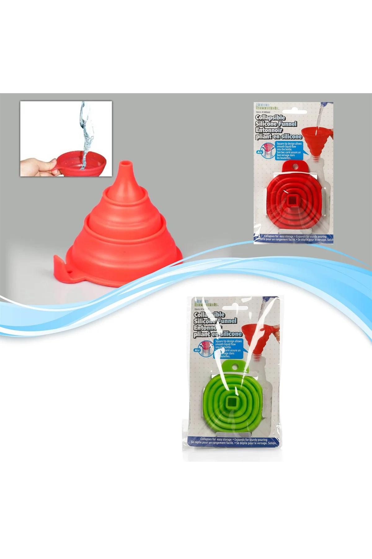 Silicone Folding Funnel Katlanır Huni (4741) - Just Cheap Store Görsel 2