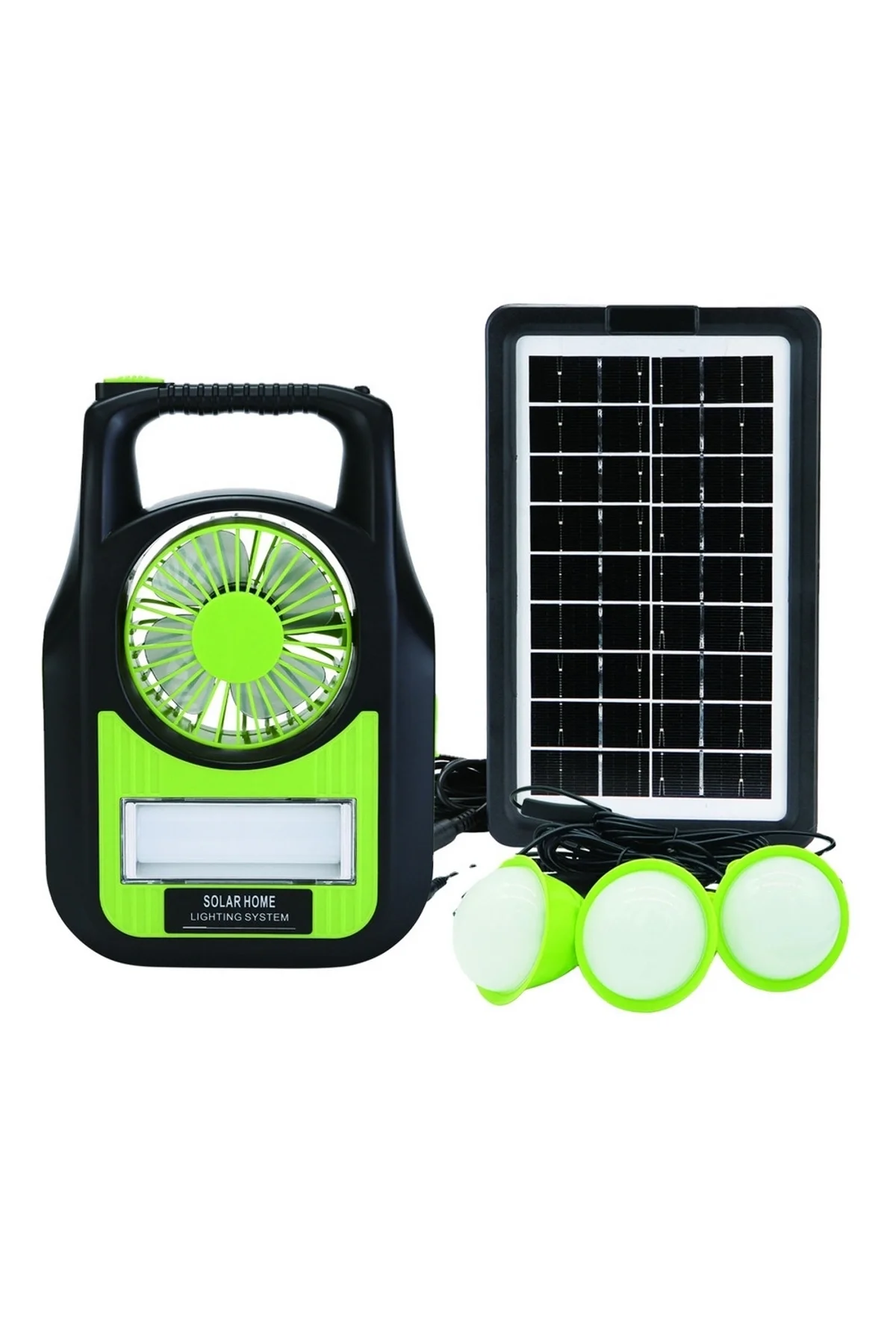Gs-909 Bluetooth Radyo Usb Güneş Paneli Dahil Solar Enerjili 3 Ampullü Şarjlı Spot Fener - Just Cheap Store Görsel 2