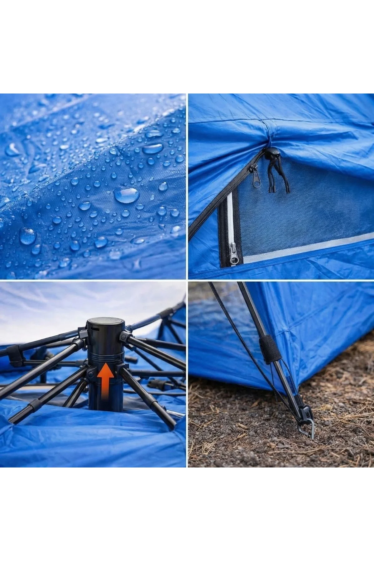 4 Kişilik Otomatik Kamp Çadırı – Çift Katmanlı, Suya Dayanıklı, Hızlı Kurulum Outdoor Aile ve Doğa Ç - Just Cheap Store Görsel 5